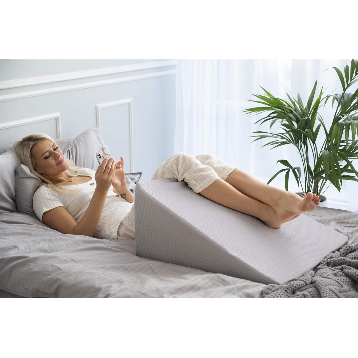 Funda de Almohada Cuña PlanetofBamboo 63,5x61 cm Gris