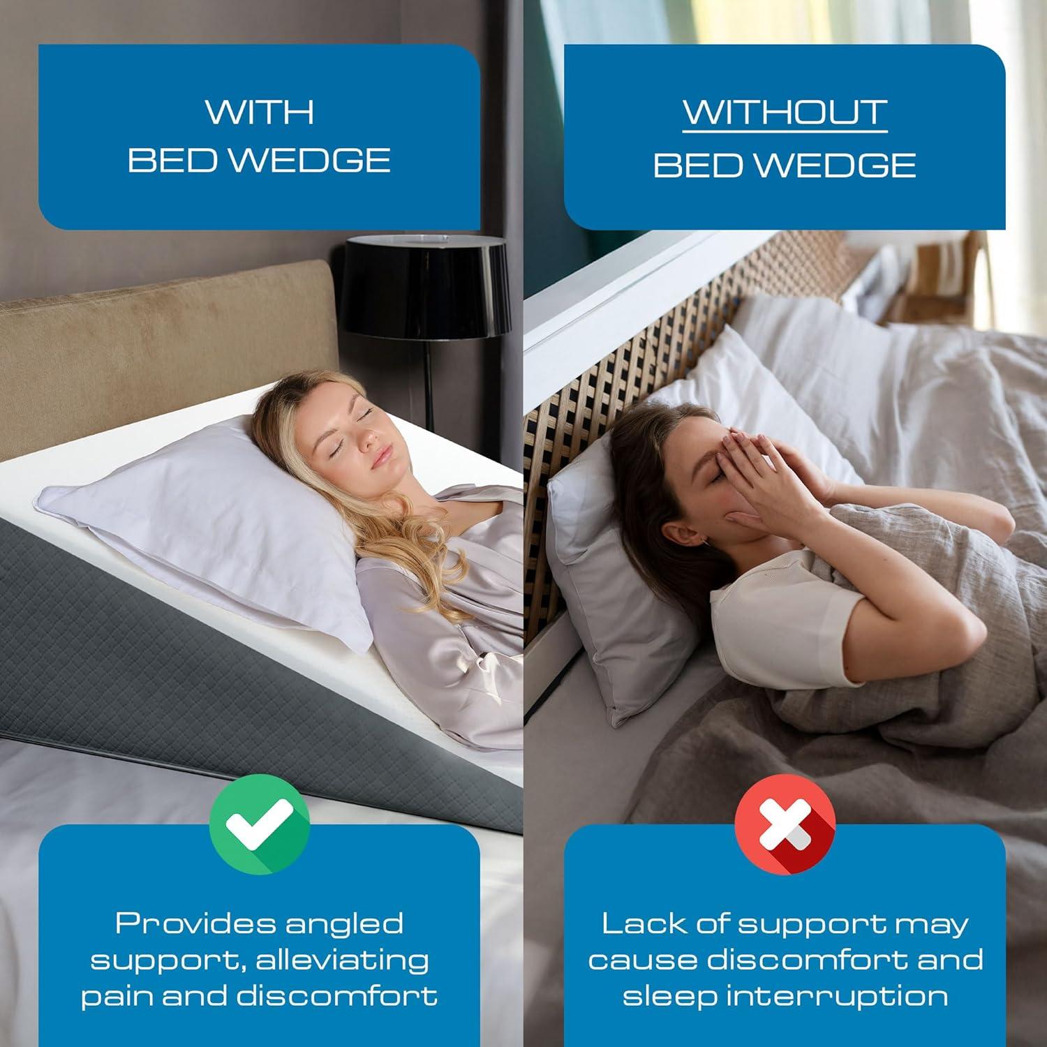 Kolbs Almohada Cuña Extra Ancha 31x33x30 cm Espuma Viscoelástica