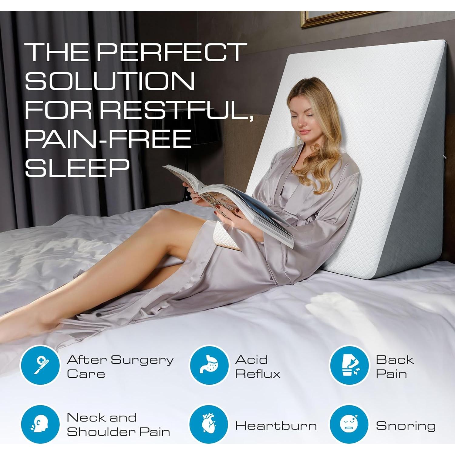 Kolbs Almohada Cuña Extra Ancha 31x33x30 cm Espuma Viscoelástica