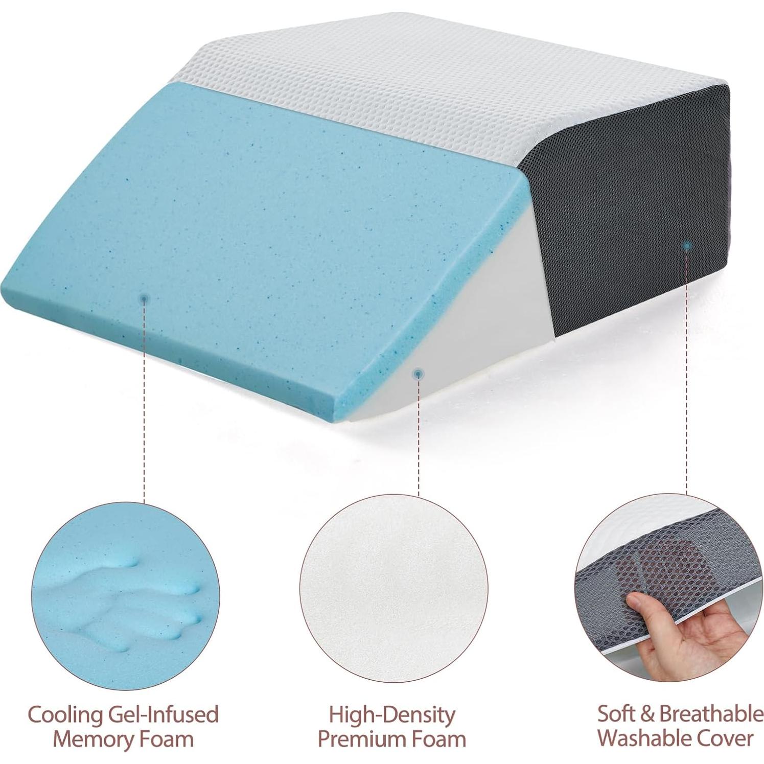 Almohada Elevada para Piernas Touchutopia - Espuma Viscoelástica