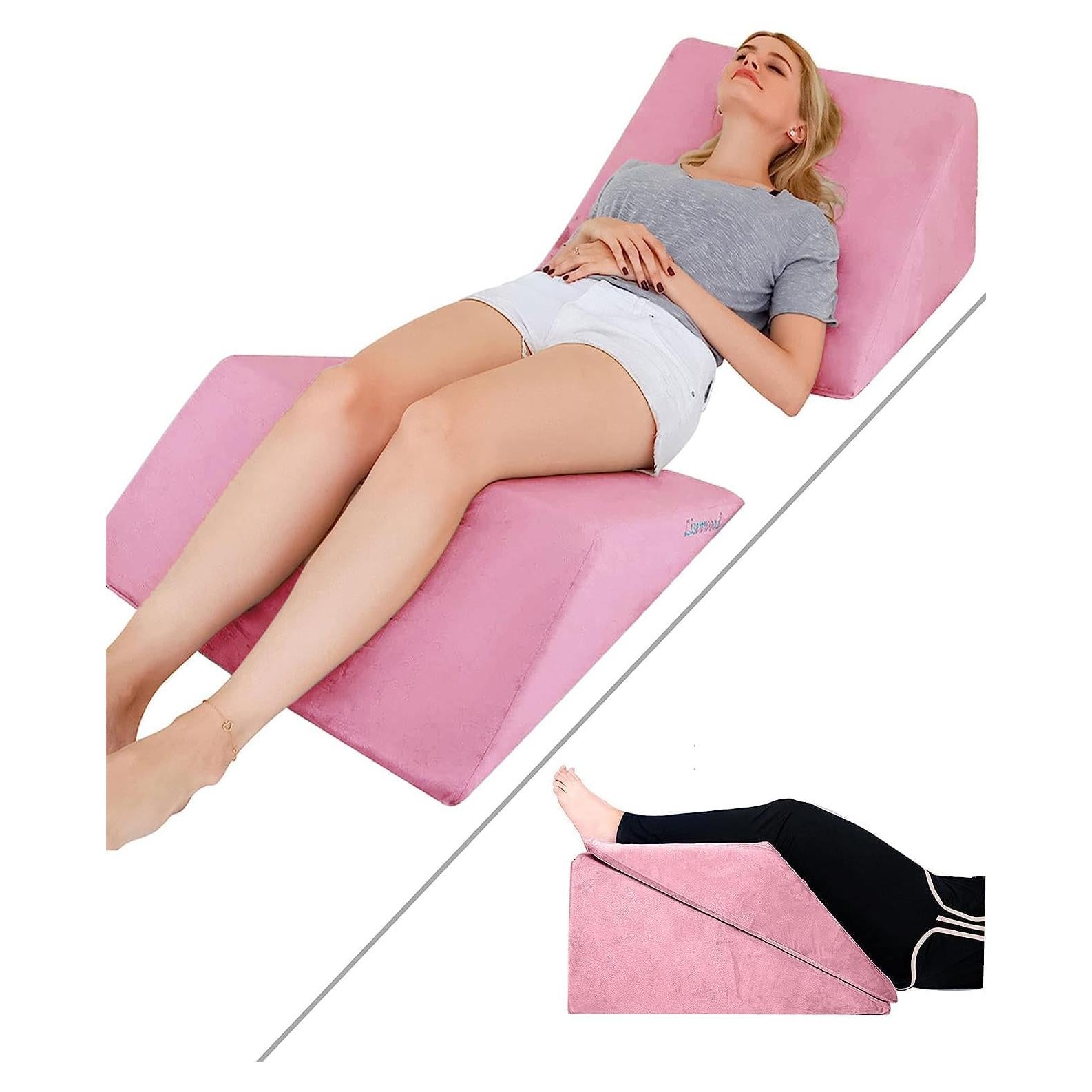 Juego de Almohadas en Cuña Lisenwood Rosa 2 Piezas