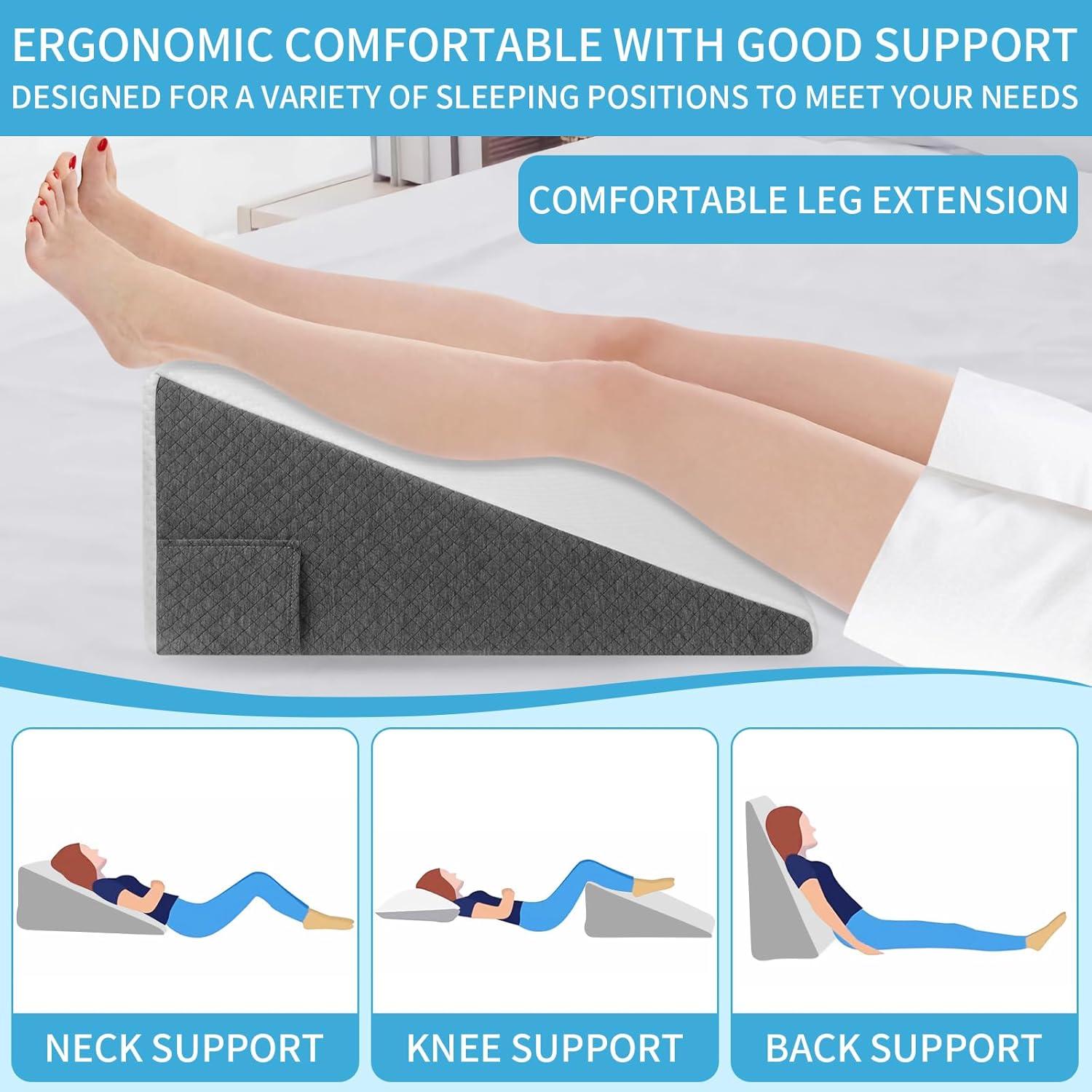 Cojín en Cuña Alhuldhopia 61x61x20 cm Espuma de Memoria