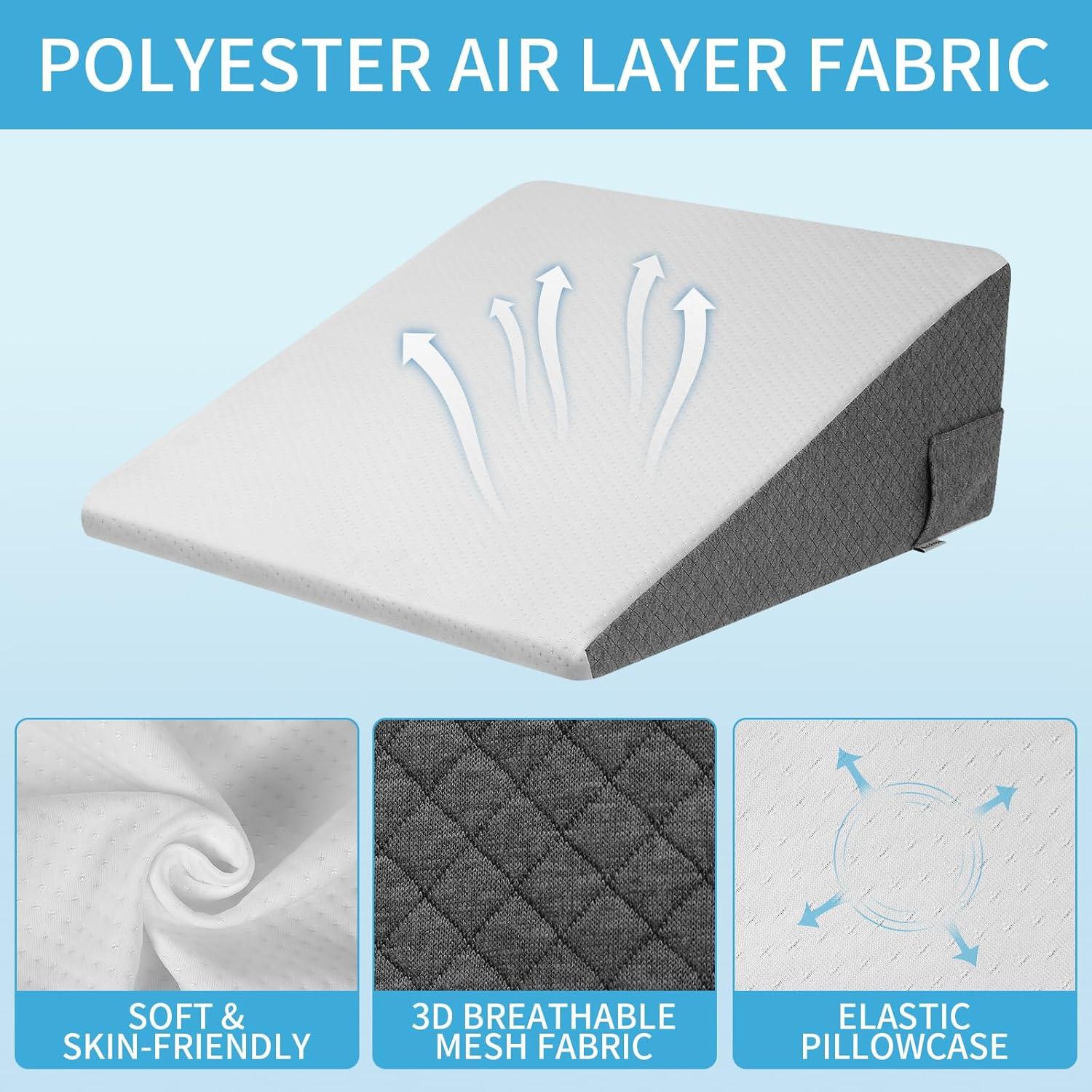 Cojín en Cuña Alhuldhopia 61x61x20 cm Espuma de Memoria