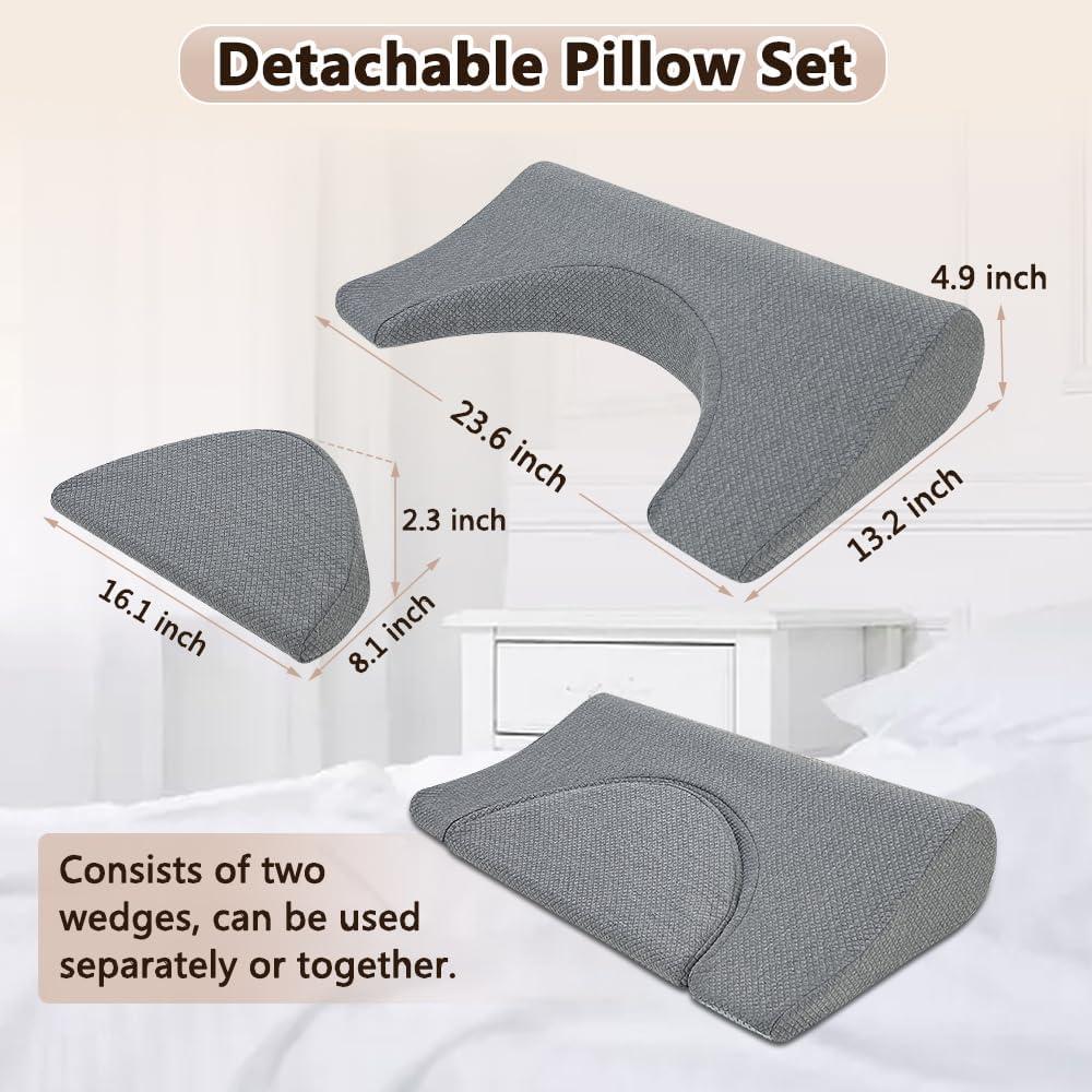 Almohada Cuña Ergonomica KAAMOS para Dormir de Lado