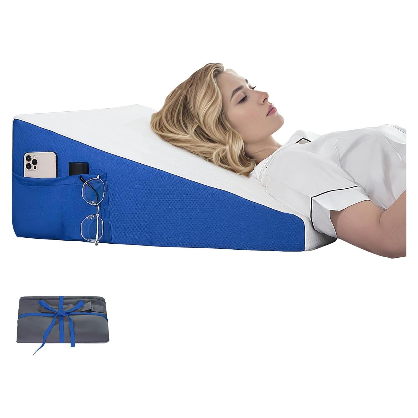 Cojín en Cuña Pilyore 19 cm con Funda Lavable y Bolsillos