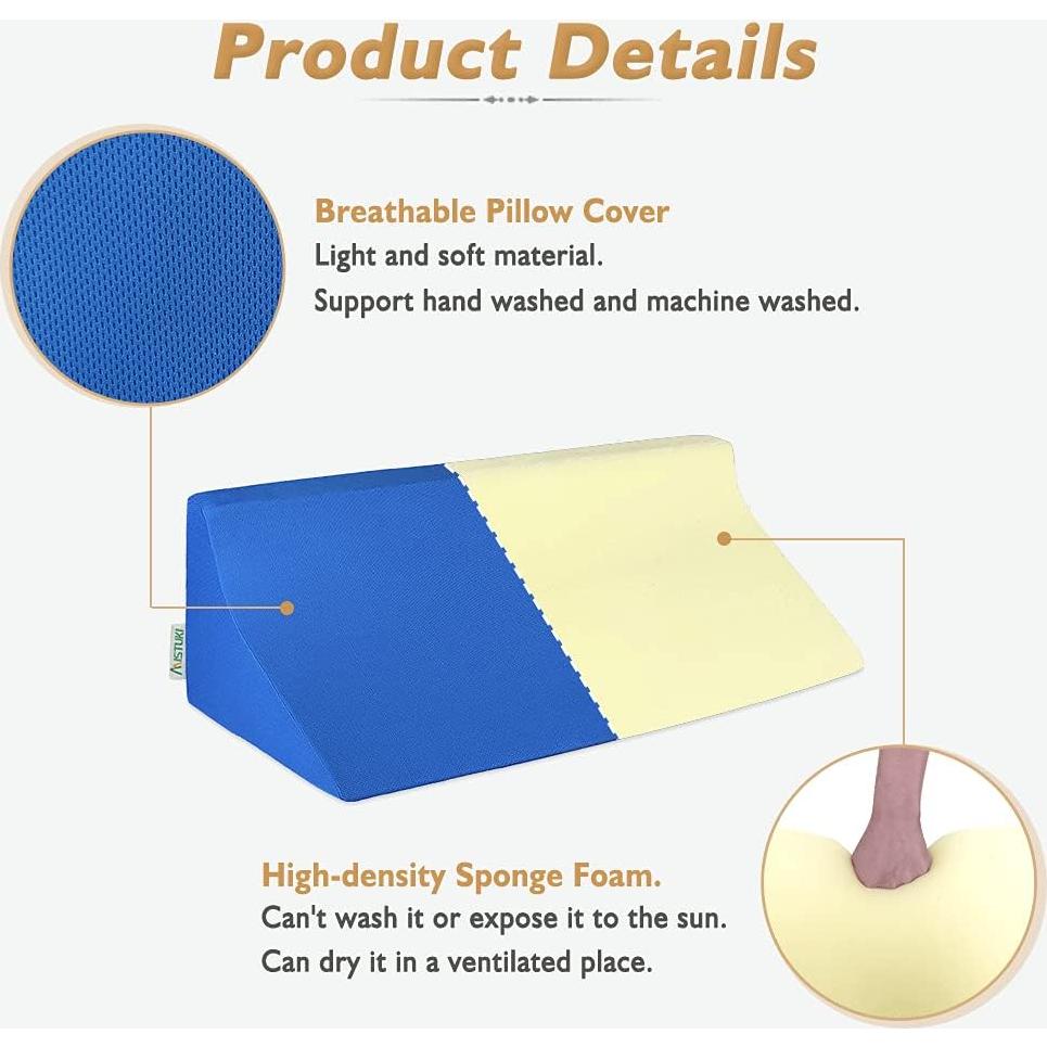 Cojín en cuña Mistuki 60 cm para dormir y soporte médico