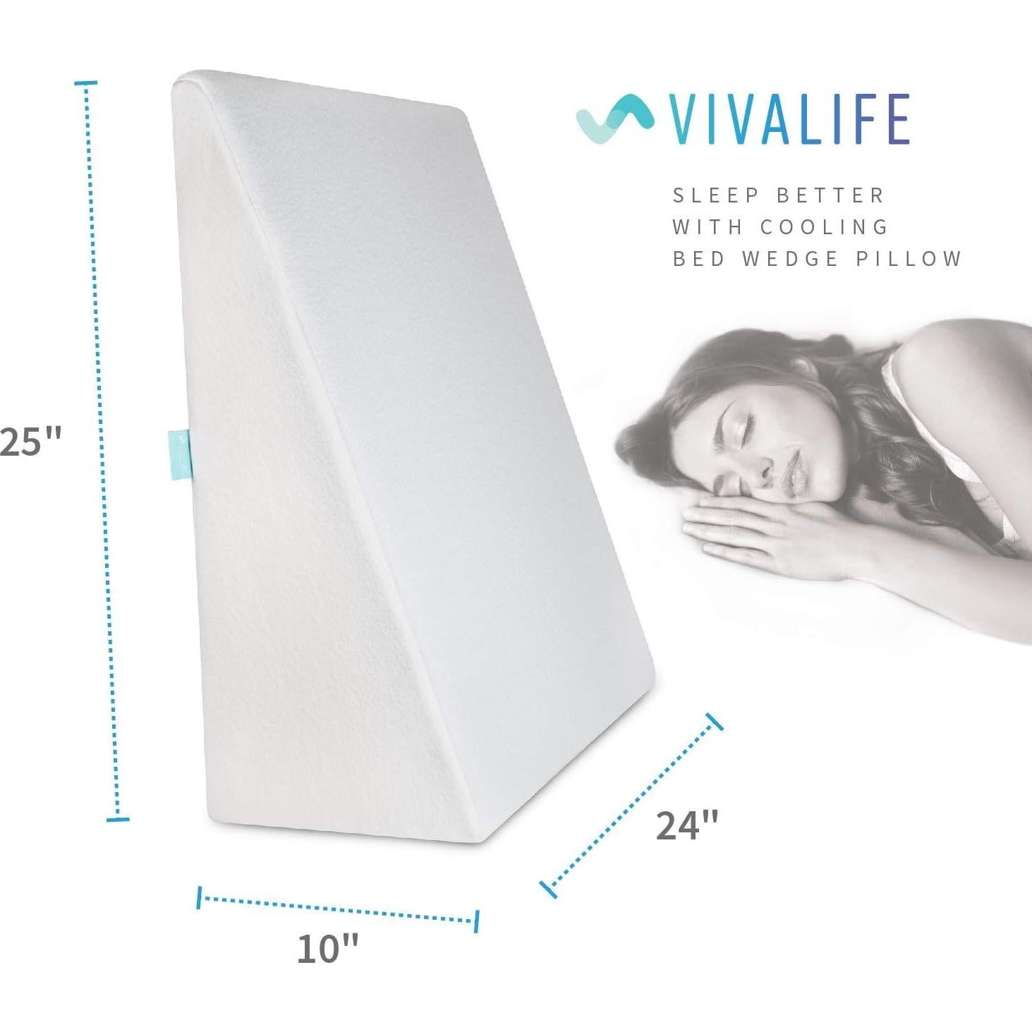 Cojín en Cuña Refrigerante VivaLife 63.5x61x25.4 cm