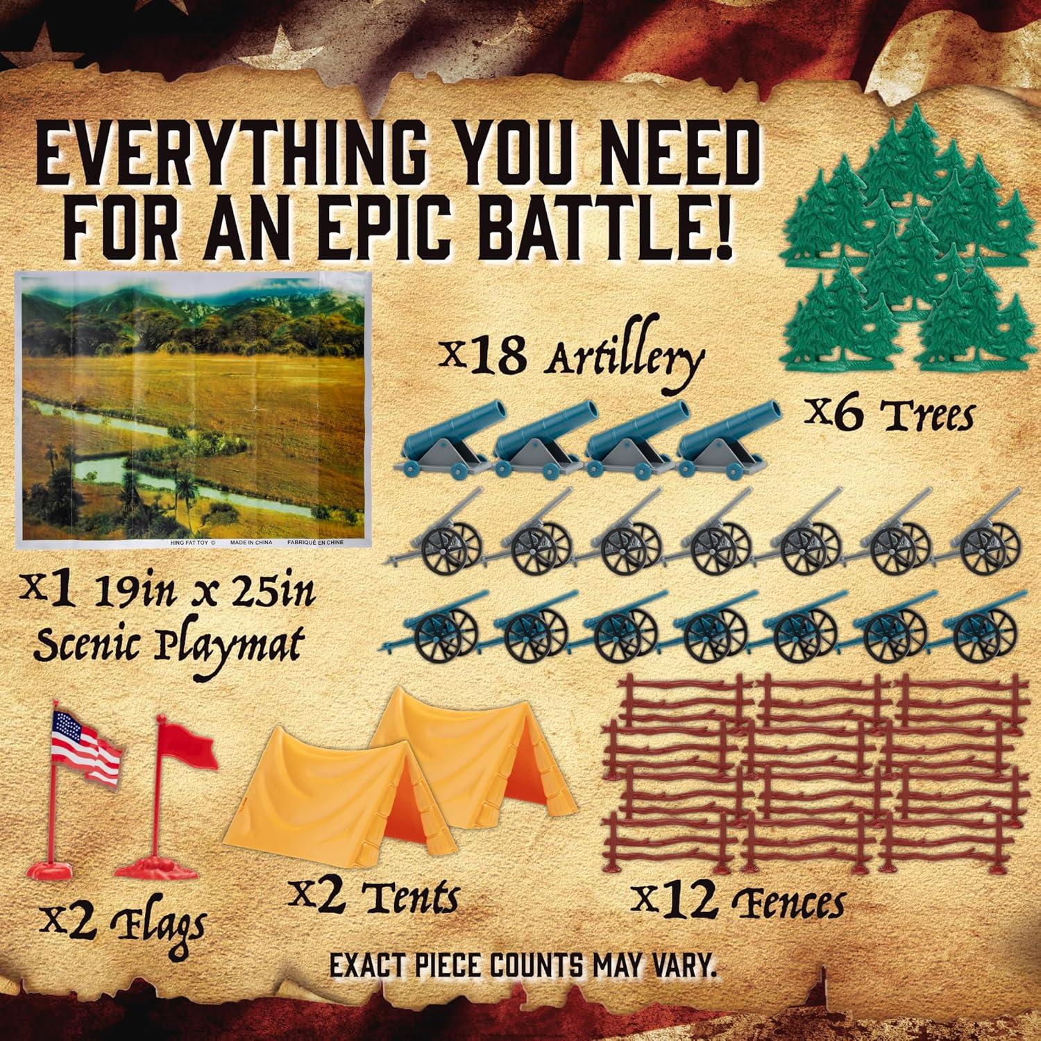 Juego de figuras de acción Guerra Civil Deluxe - 120 piezas