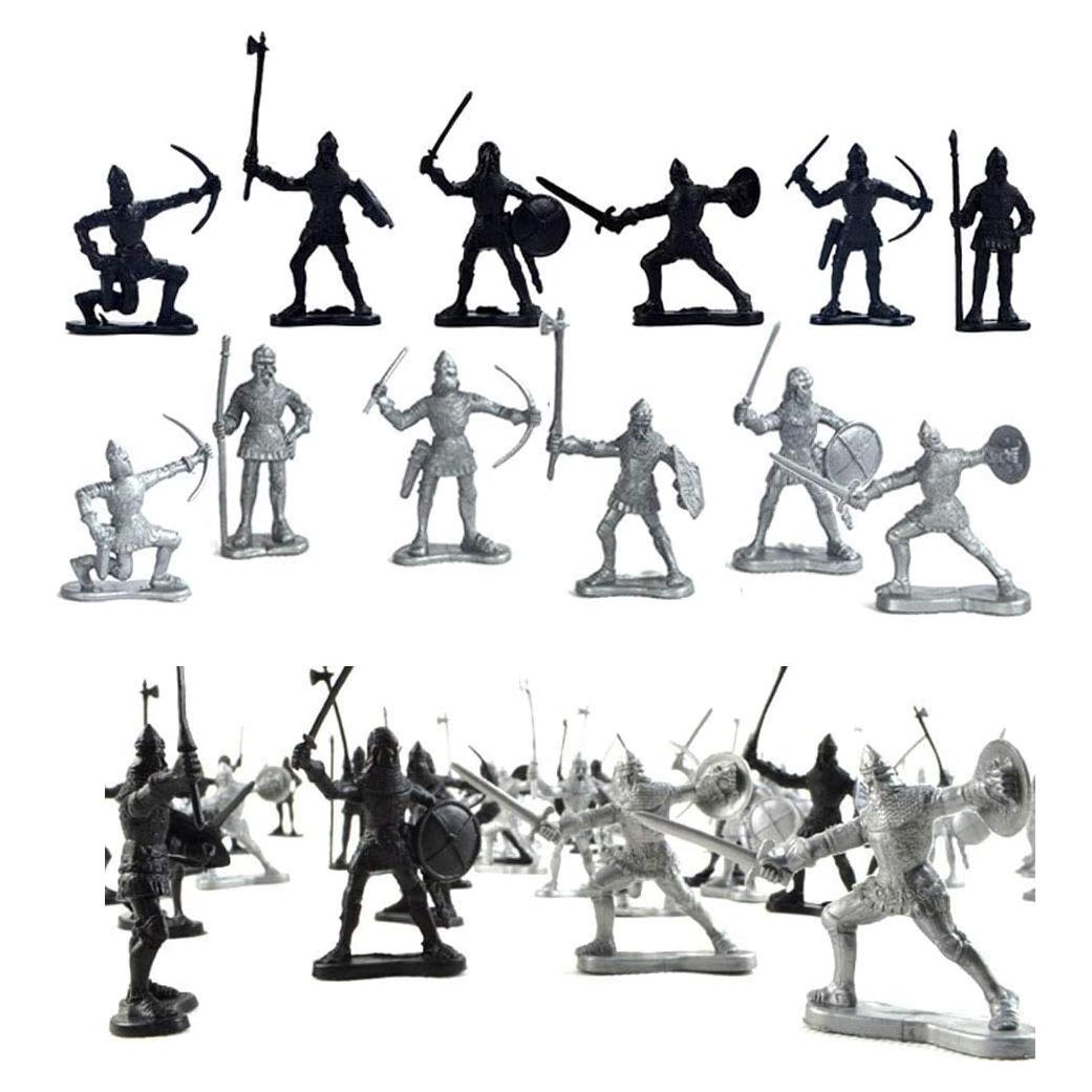 60 Figuras de Soldados Antiguos Lamilla 6 Estilos 6x5 cm