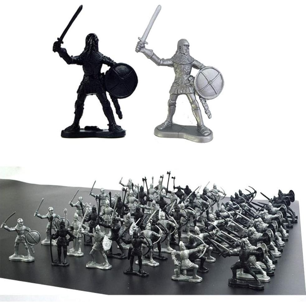 60 Figuras de Soldados Antiguos Lamilla 6 Estilos 6x5 cm