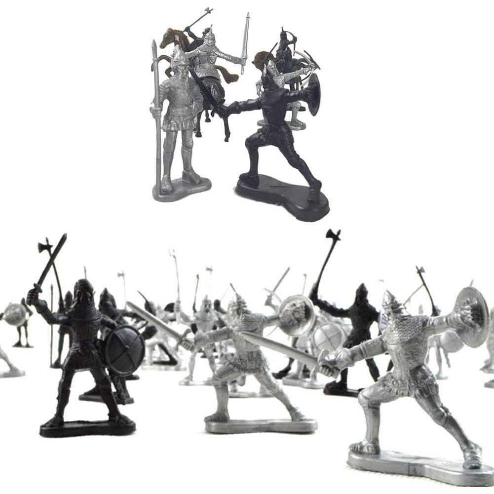 60 Figuras de Soldados Antiguos Lamilla 6 Estilos 6x5 cm