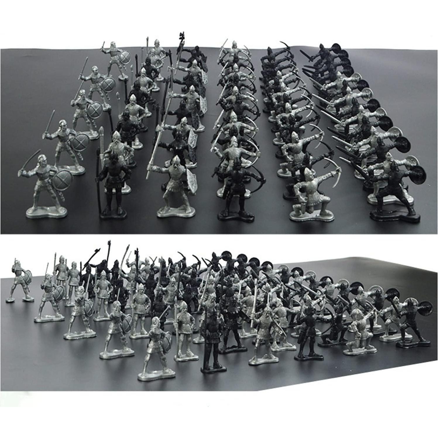 60 Figuras de Soldados Antiguos Lamilla 6 Estilos 6x5 cm