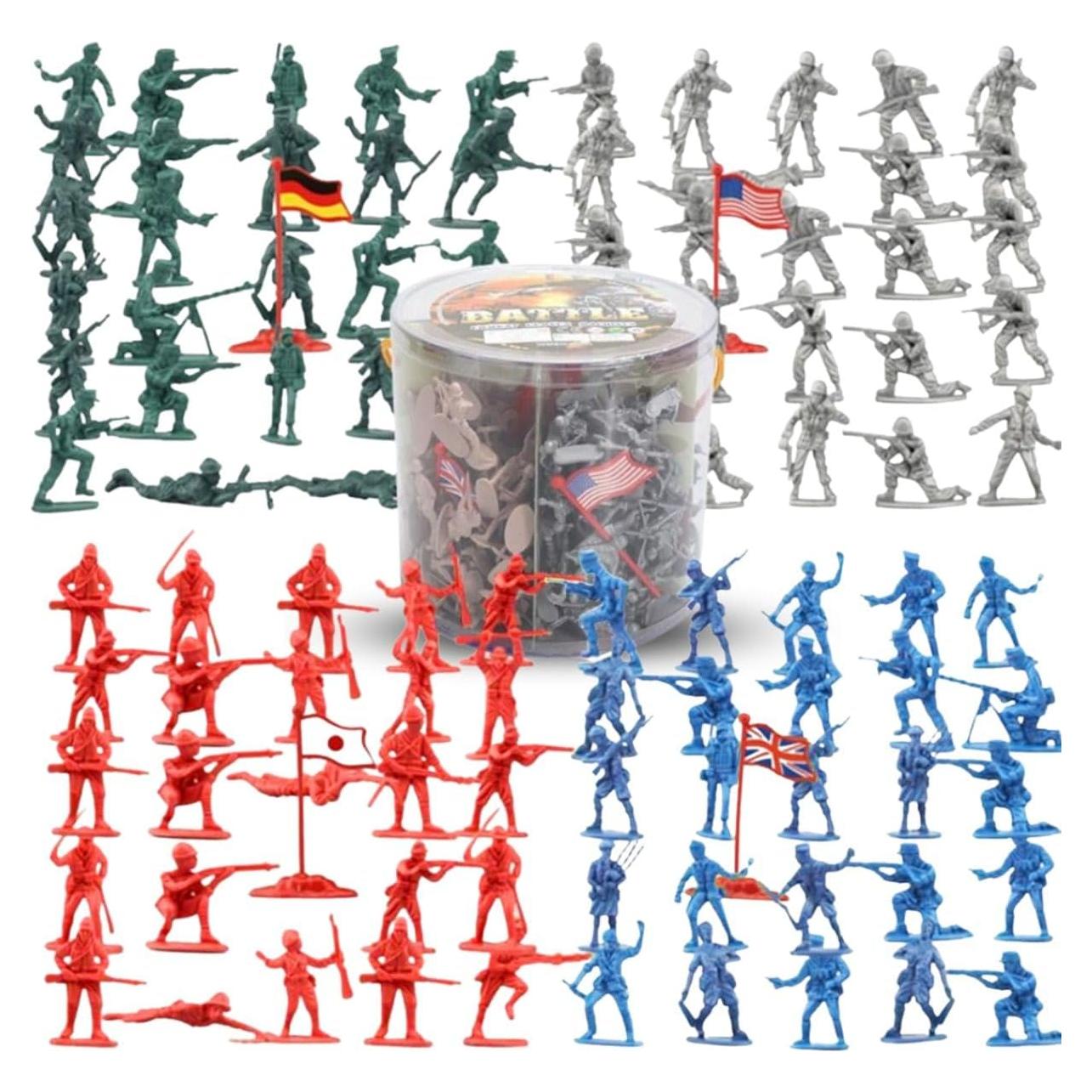 Set de 200 Soldados de Juguete Liberty Imports - Segunda Guerra Mundial