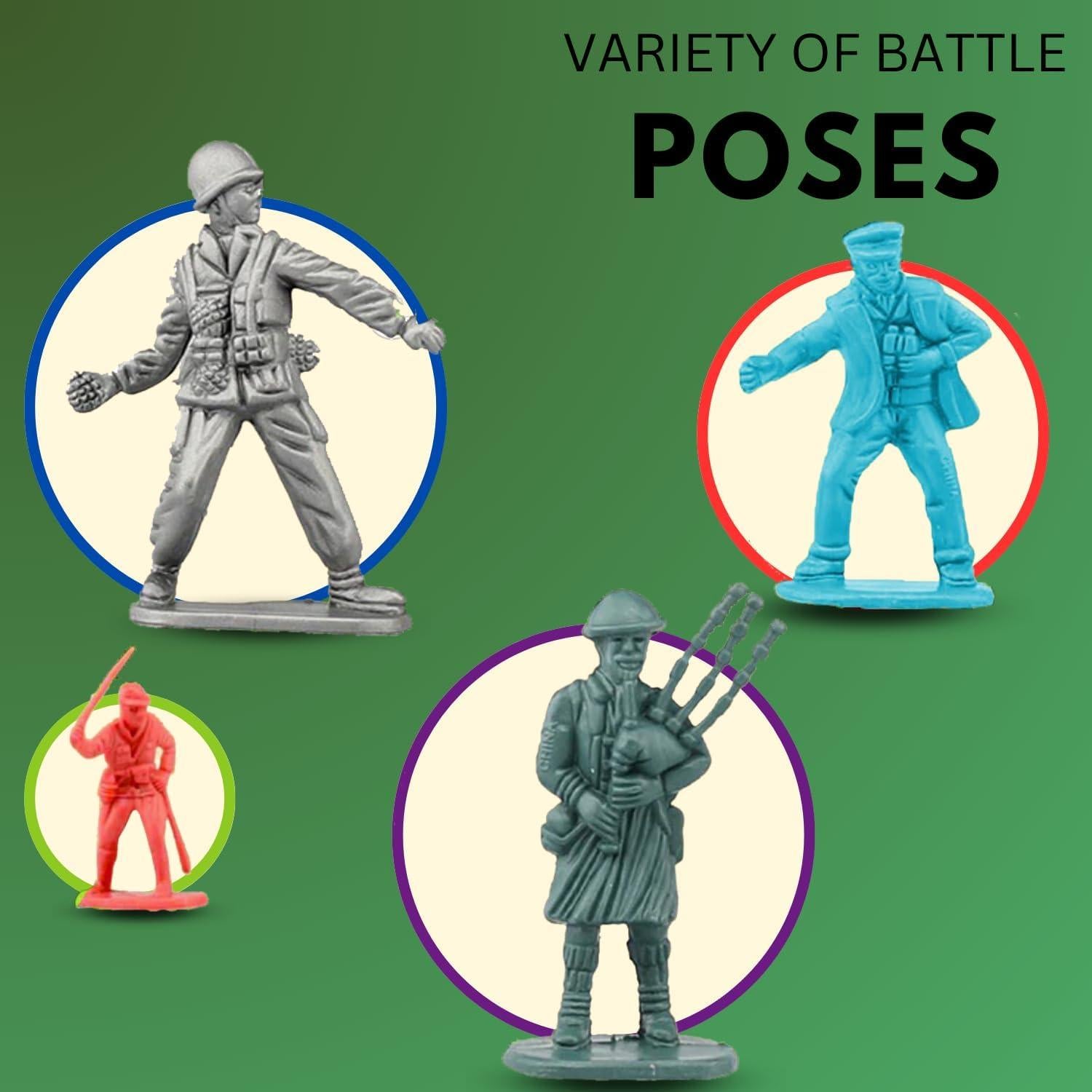 Set de 200 Soldados de Juguete Liberty Imports - Segunda Guerra Mundial