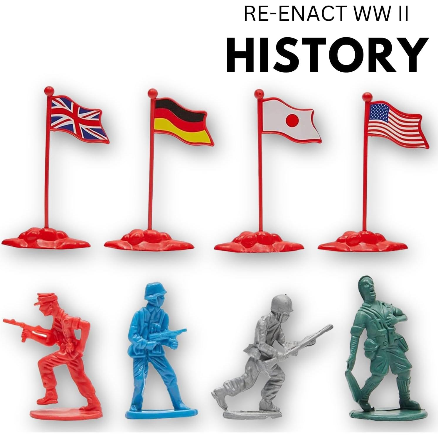 Set de 200 Soldados de Juguete Liberty Imports - Segunda Guerra Mundial