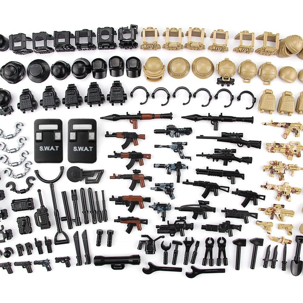 Set de Armas Militares Feleph para Figuras 4+ SWAT