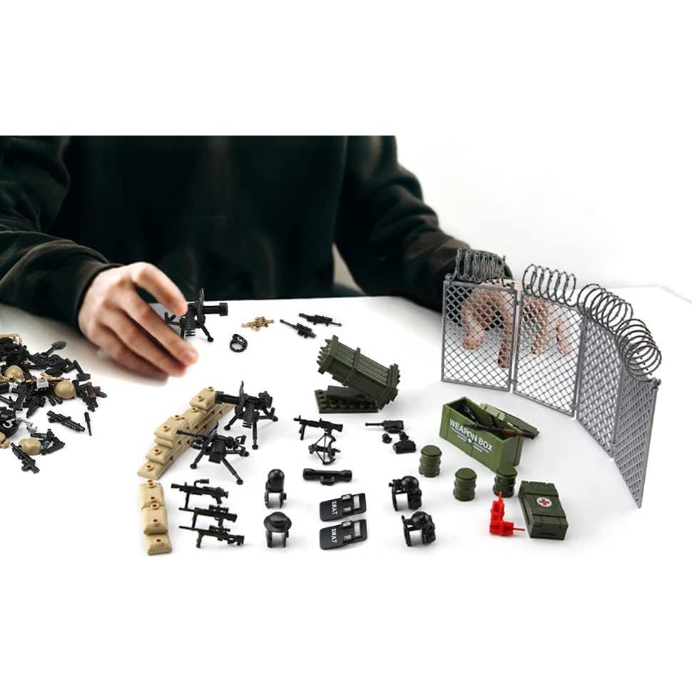 Set de Armas Militares Feleph para Figuras 4+ SWAT