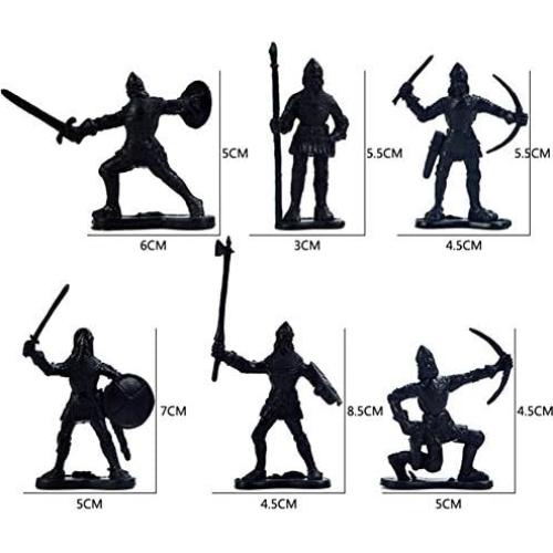 60 Figuras de Guerreros Medievales MARBOL - Juguete Soldados