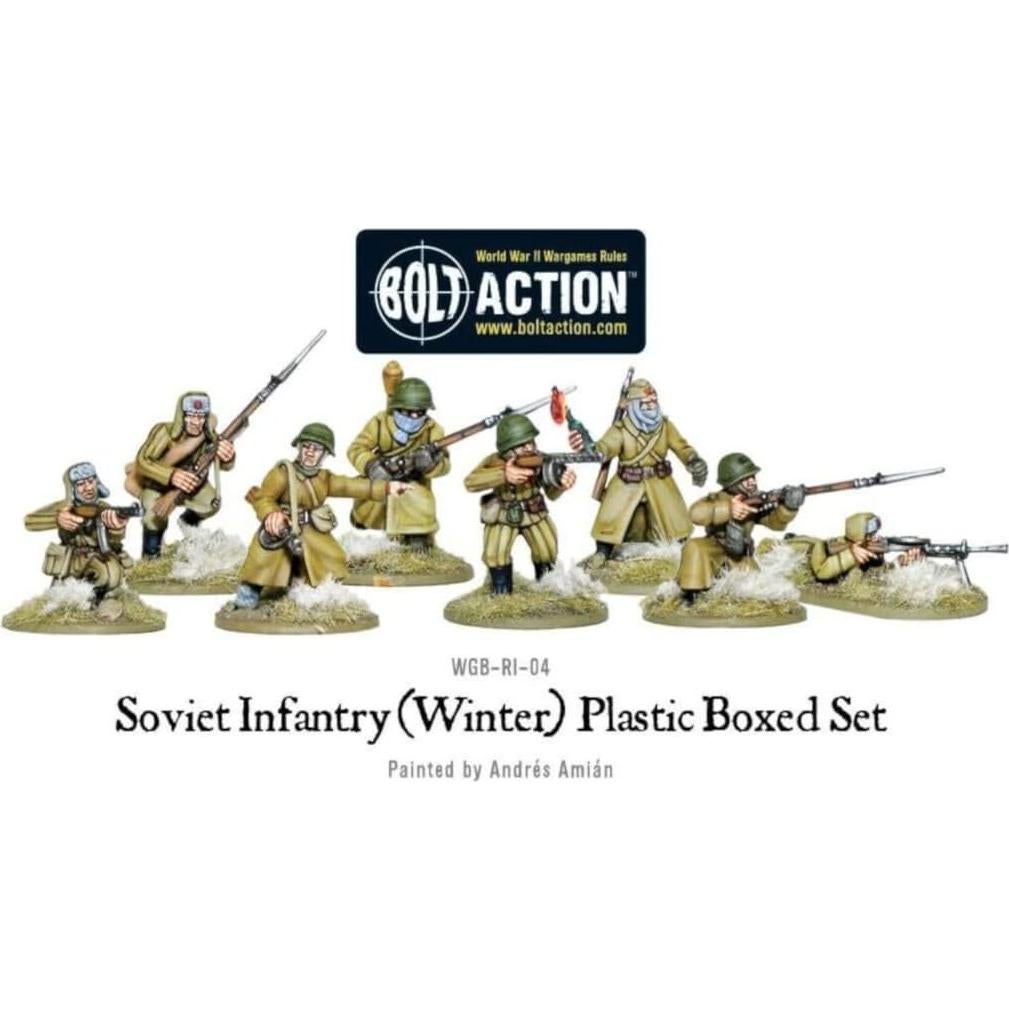 Tropas de Infantería Soviética de Invierno Warlord 1:56 40 Miniaturas