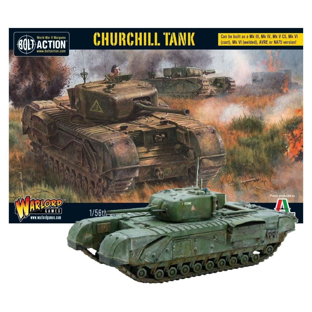 Tanque de Infantería Churchill 1:56 Warlord Games - Miniatura Pintable
