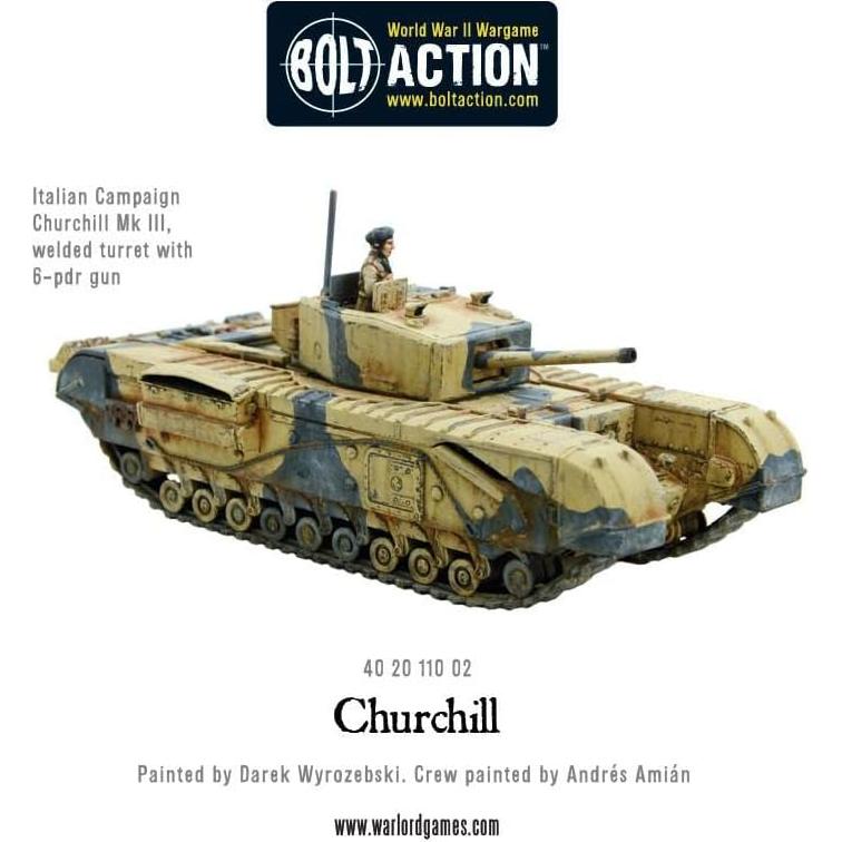 Tanque de Infantería Churchill 1:56 Warlord Games - Miniatura Pintable