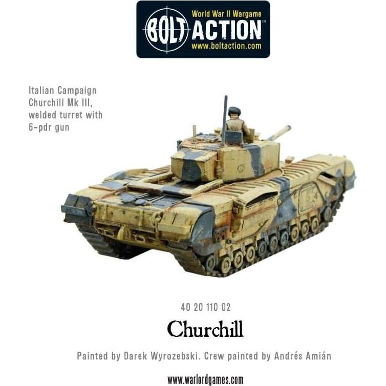 Tanque de Infantería Churchill 1:56 Warlord Games - Miniatura Pintable