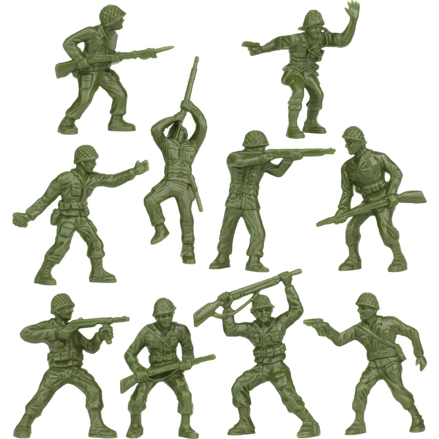 Figuras de Soldados BMC Clásico Verde OD - 40 Piezas
