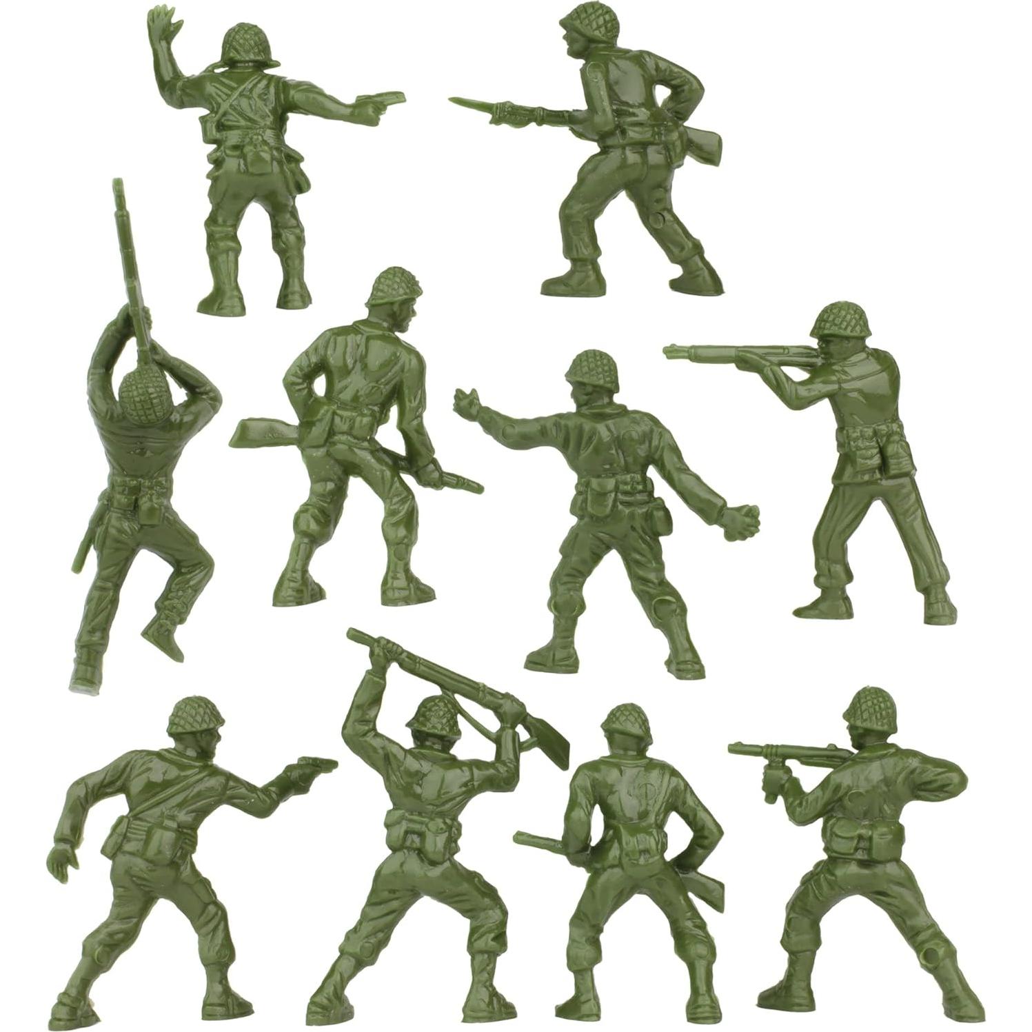 Figuras de Soldados BMC Clásico Verde OD - 40 Piezas