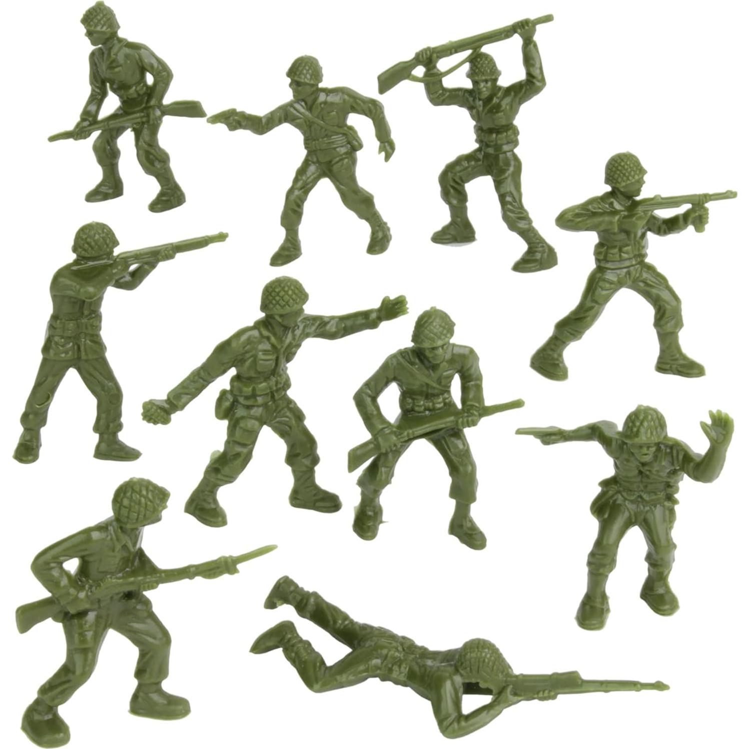 Figuras de Soldados BMC Clásico Verde OD - 40 Piezas