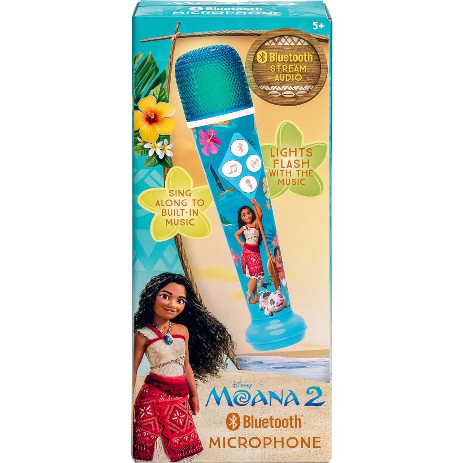 Micrófono Karaoke eKids Moana 2 Bluetooth con Luces LED