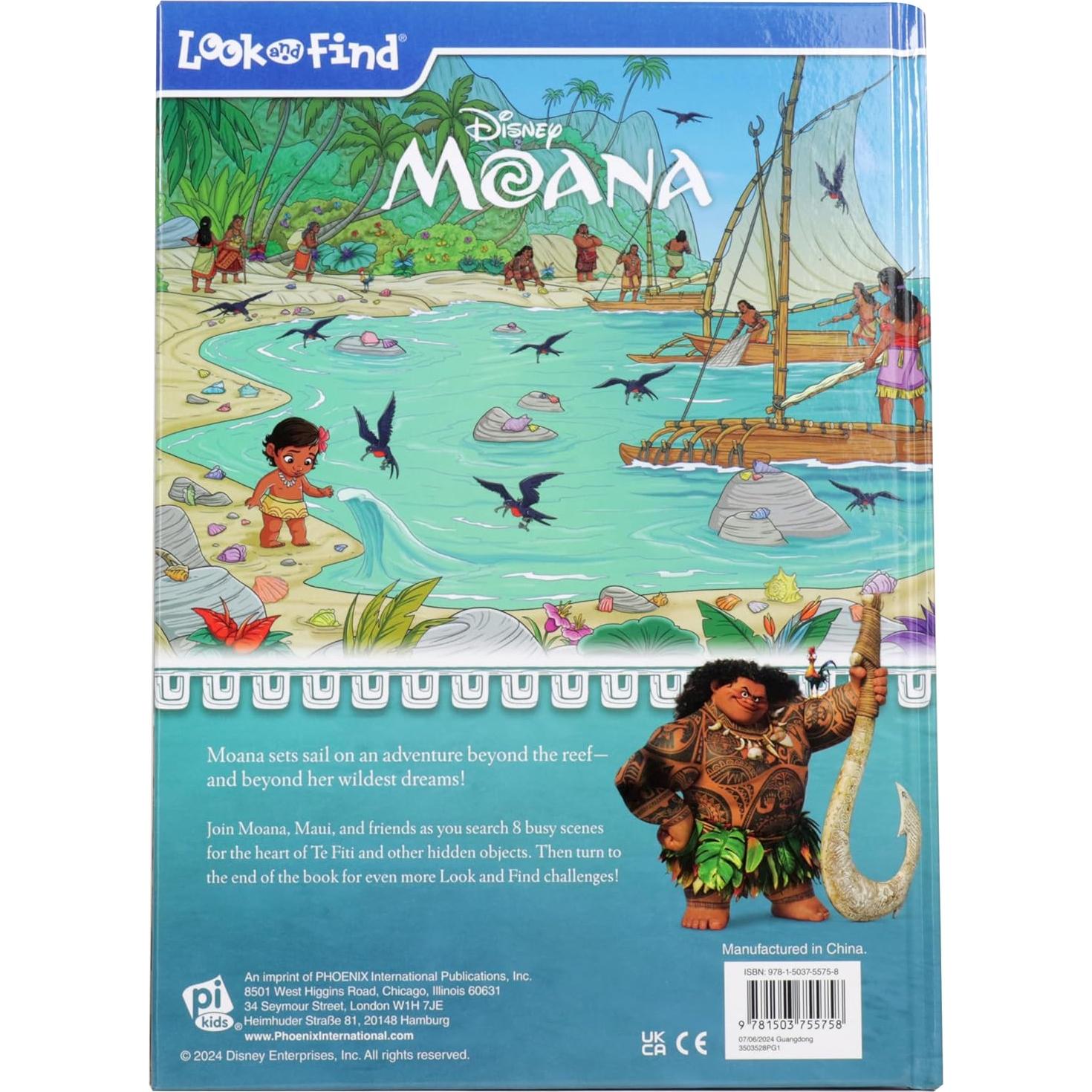 Disney Moana Look and Find Activity Book - PI Kids
