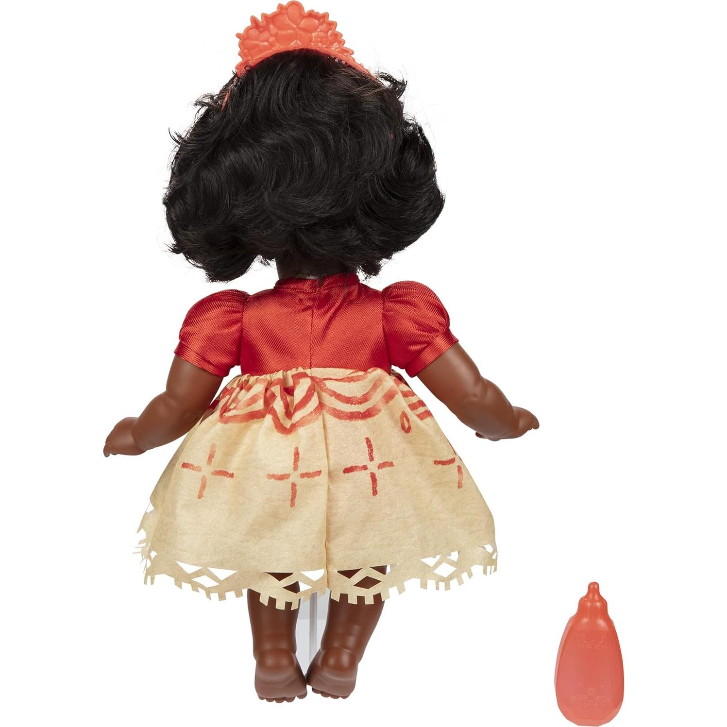 Muñeca Bebé Moana Disney Princess con Biberón y Tiara