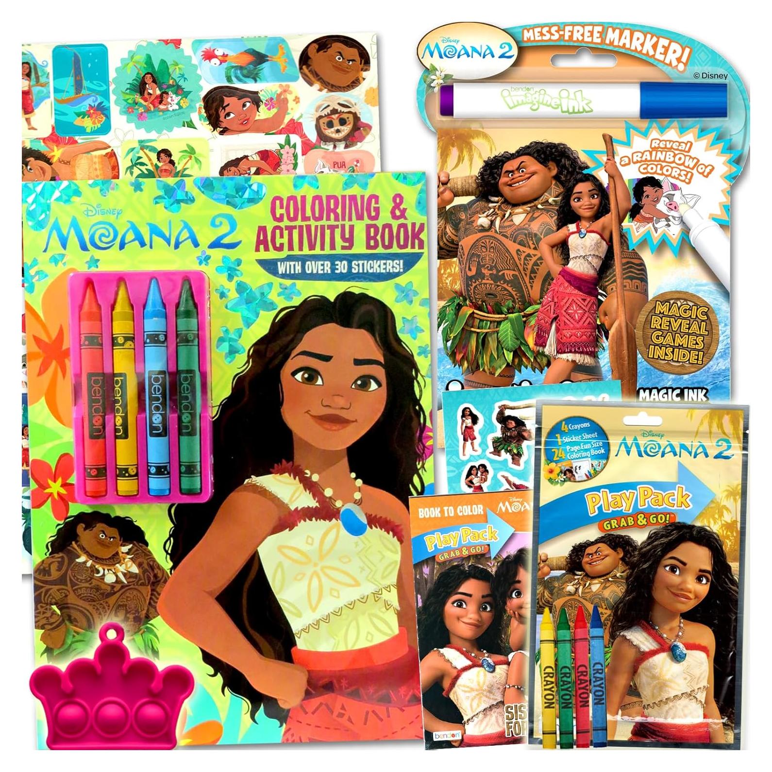 Conjunto de Actividades y Colorear Disney Moana 2 Bendon