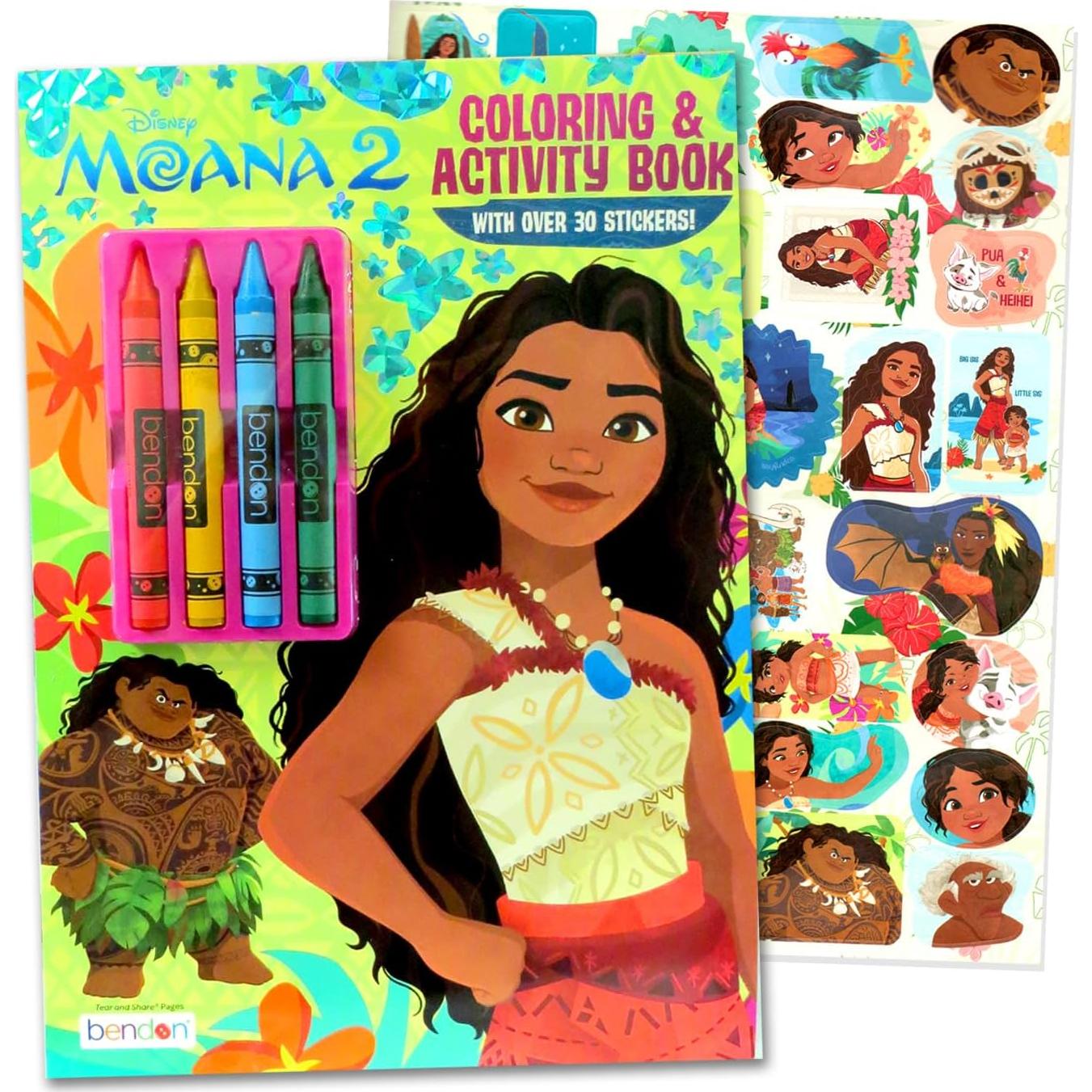 Conjunto de Actividades y Colorear Disney Moana 2 Bendon