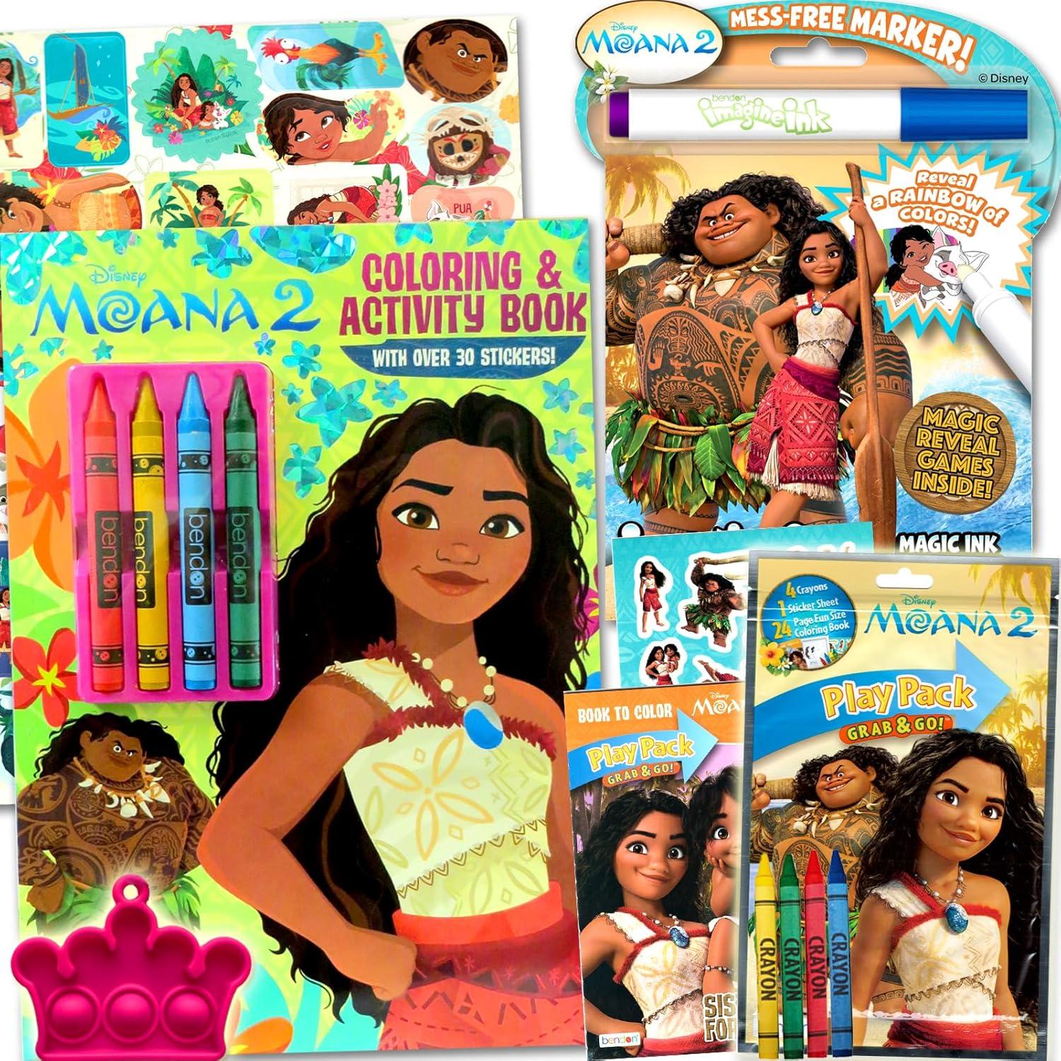 Conjunto de Actividades y Colorear Disney Moana 2 Bendon