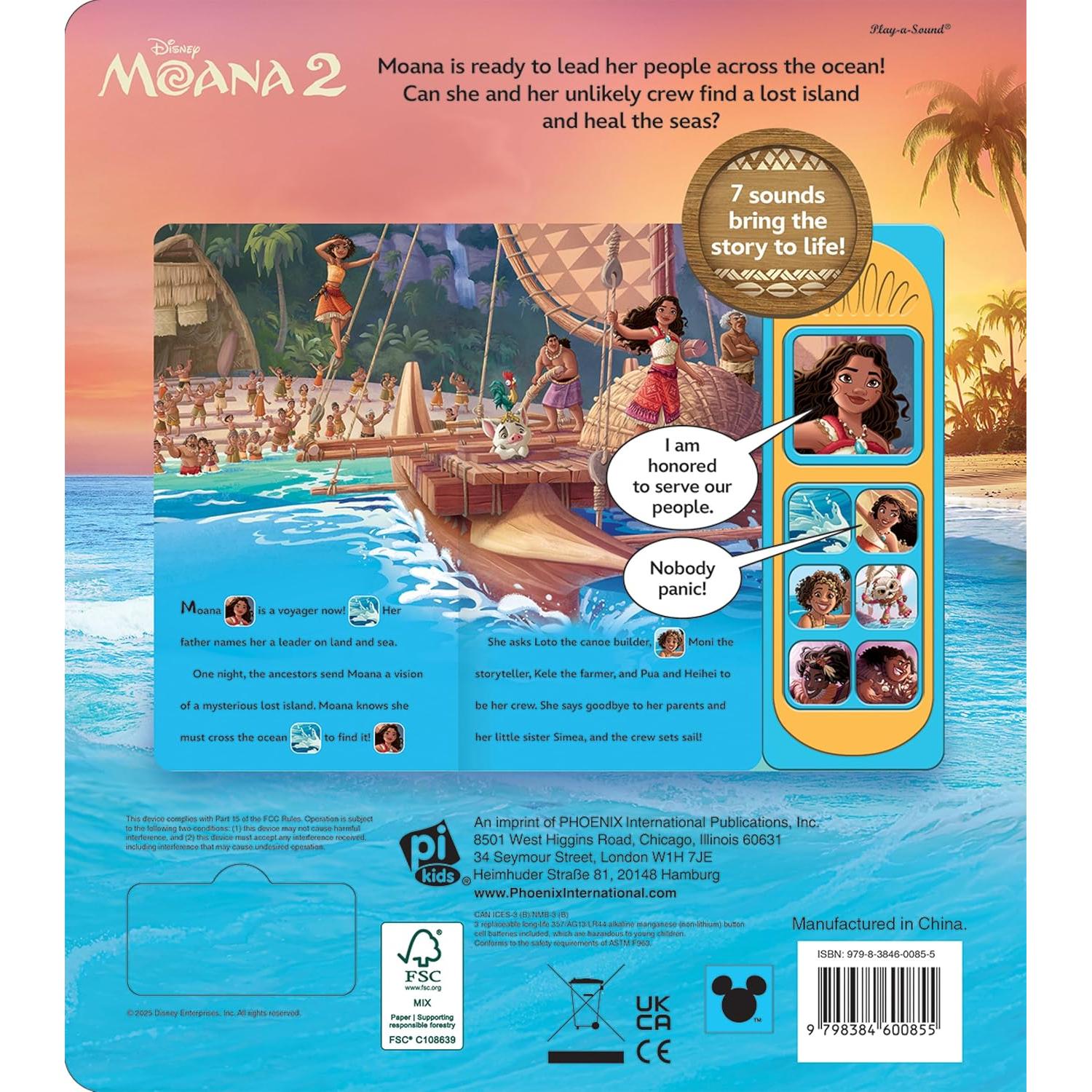Disney Moana 2 - Moana's Voyage Sound Book - PI Kids