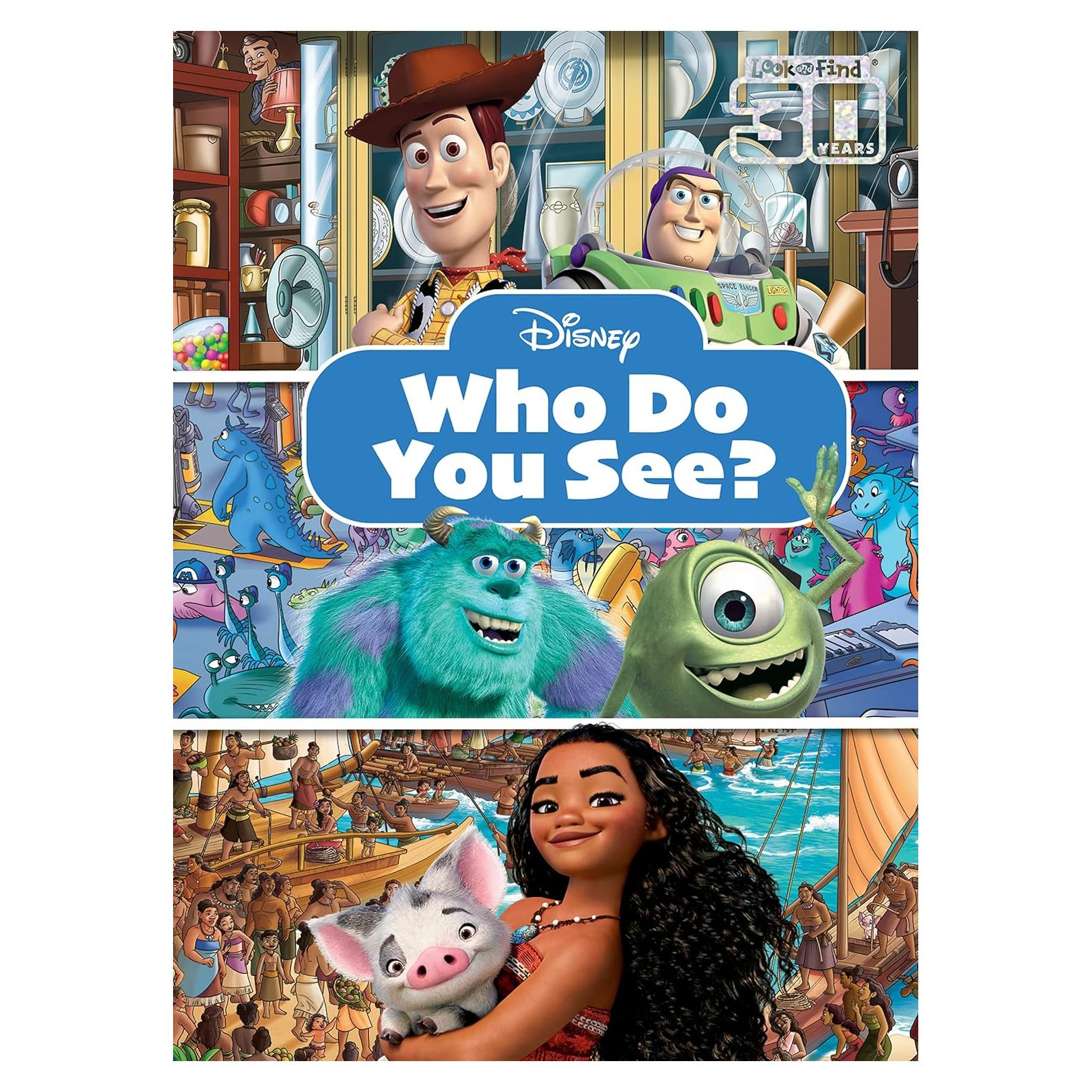 Disney - Toy Story, Moana, Monsters Inc., and More! - Who Do You See? Look and Find Activity Book - PI Kids