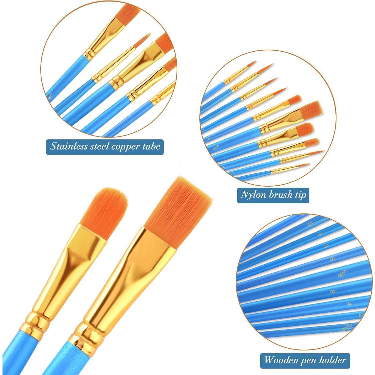 Conjunto de Pinceles AROIC 300 Piezas Nylon para Pintura