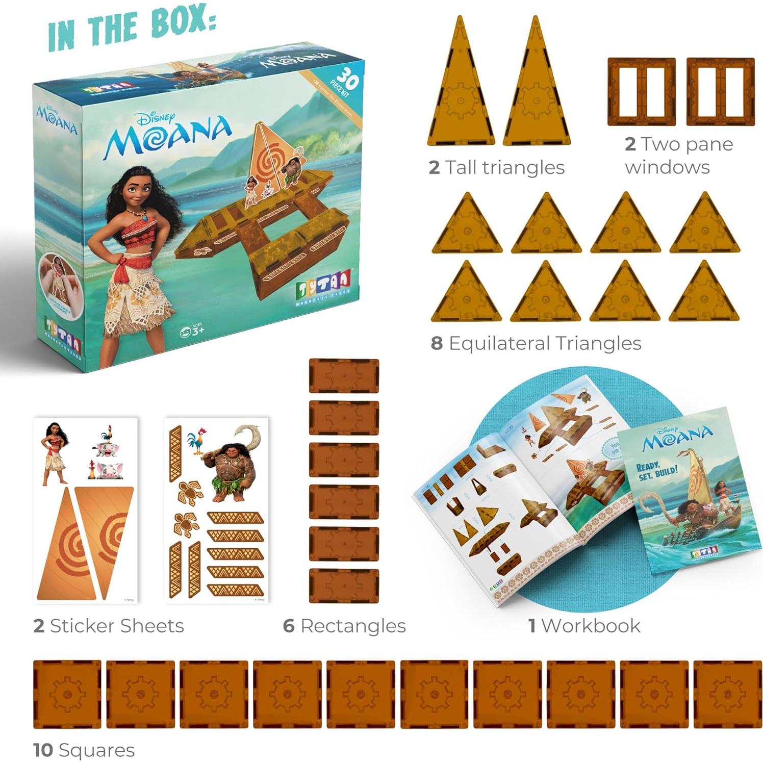 Juego de Azulejos Magnéticos Moana Tytan 30 Piezas