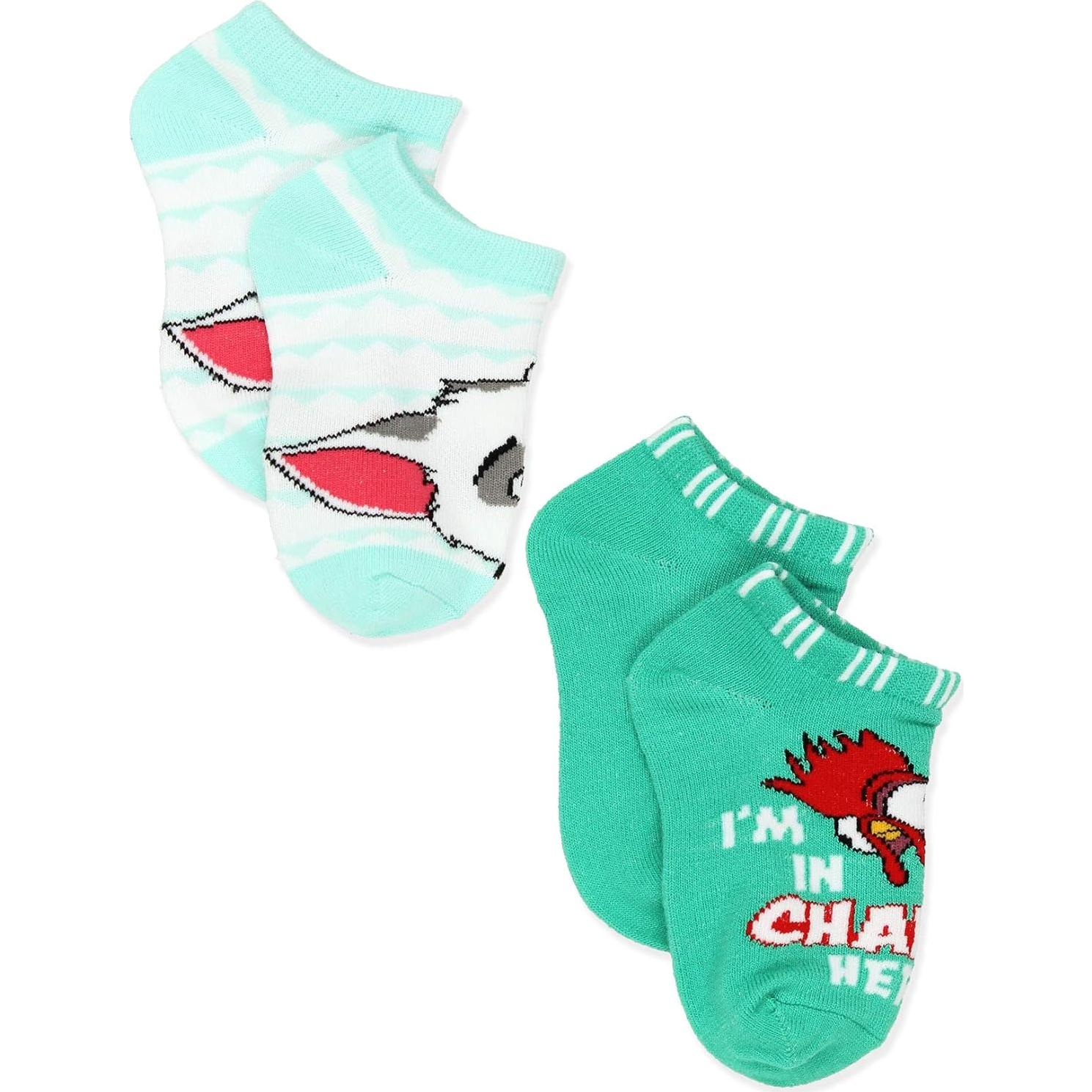 Conjunto 6 pares calcetines Moana Disney para niñas
