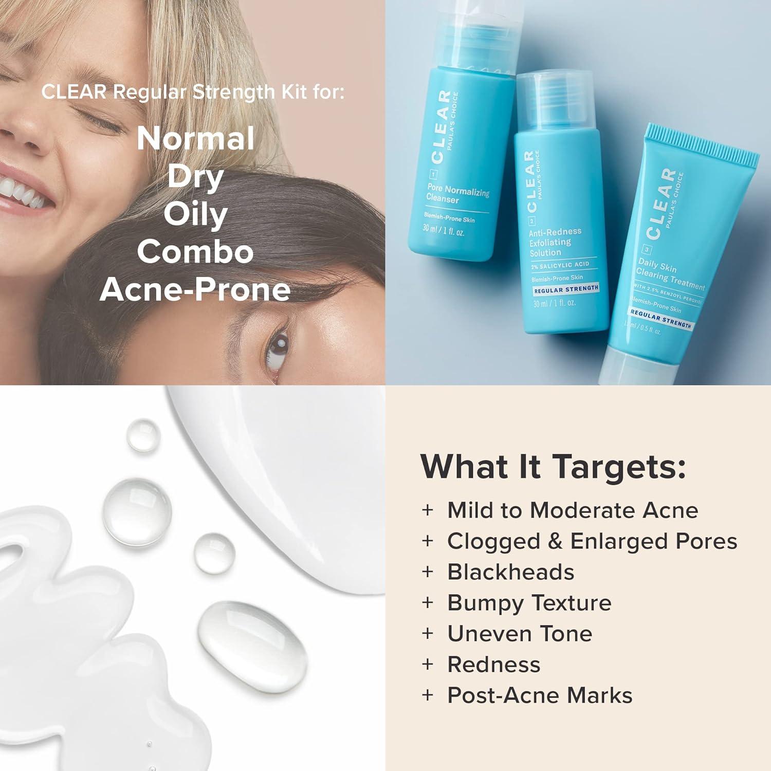 Kit para el acné Paula's Choice 3 piezas - Sin fragancia