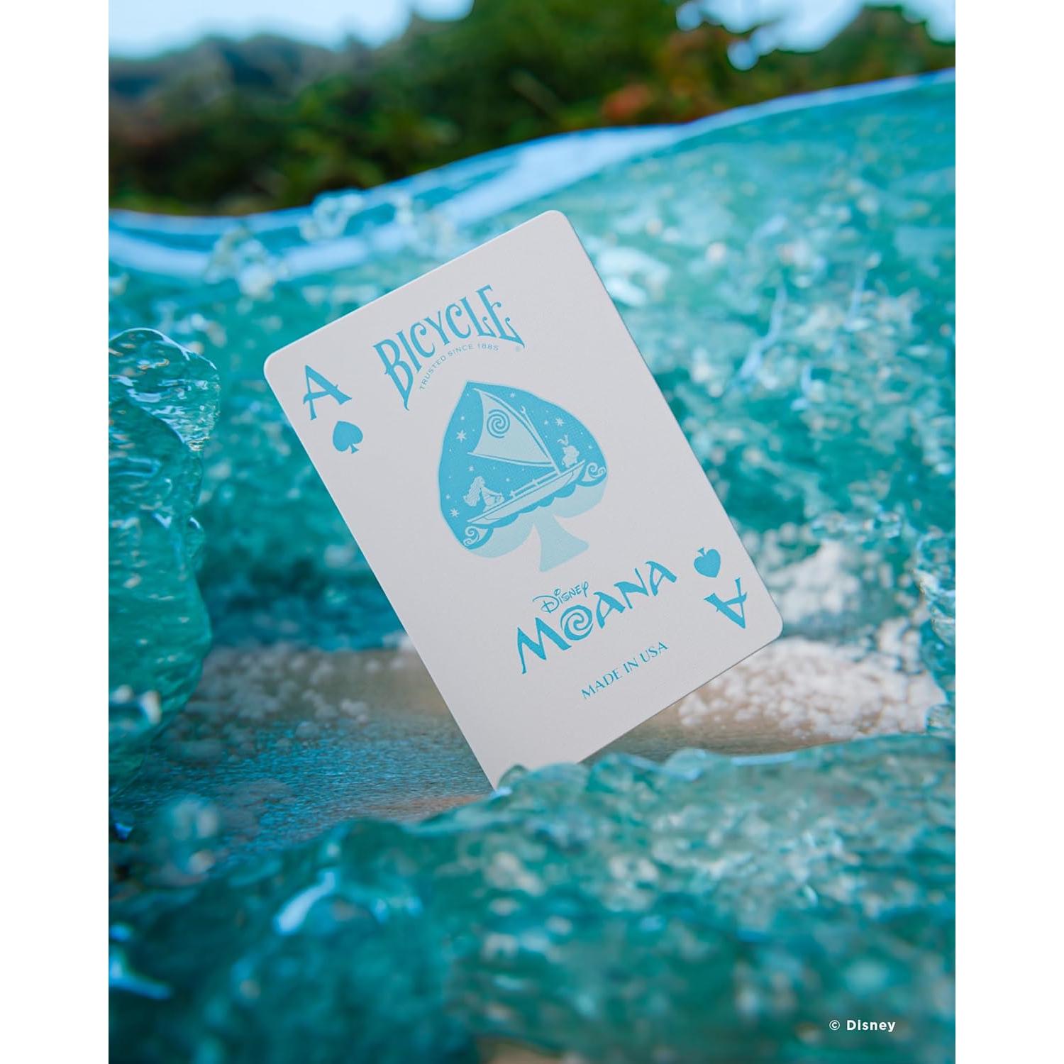 Baraja de Jugar Moana Disney - Bicycle - 84.8g - 9.2x6.5cm