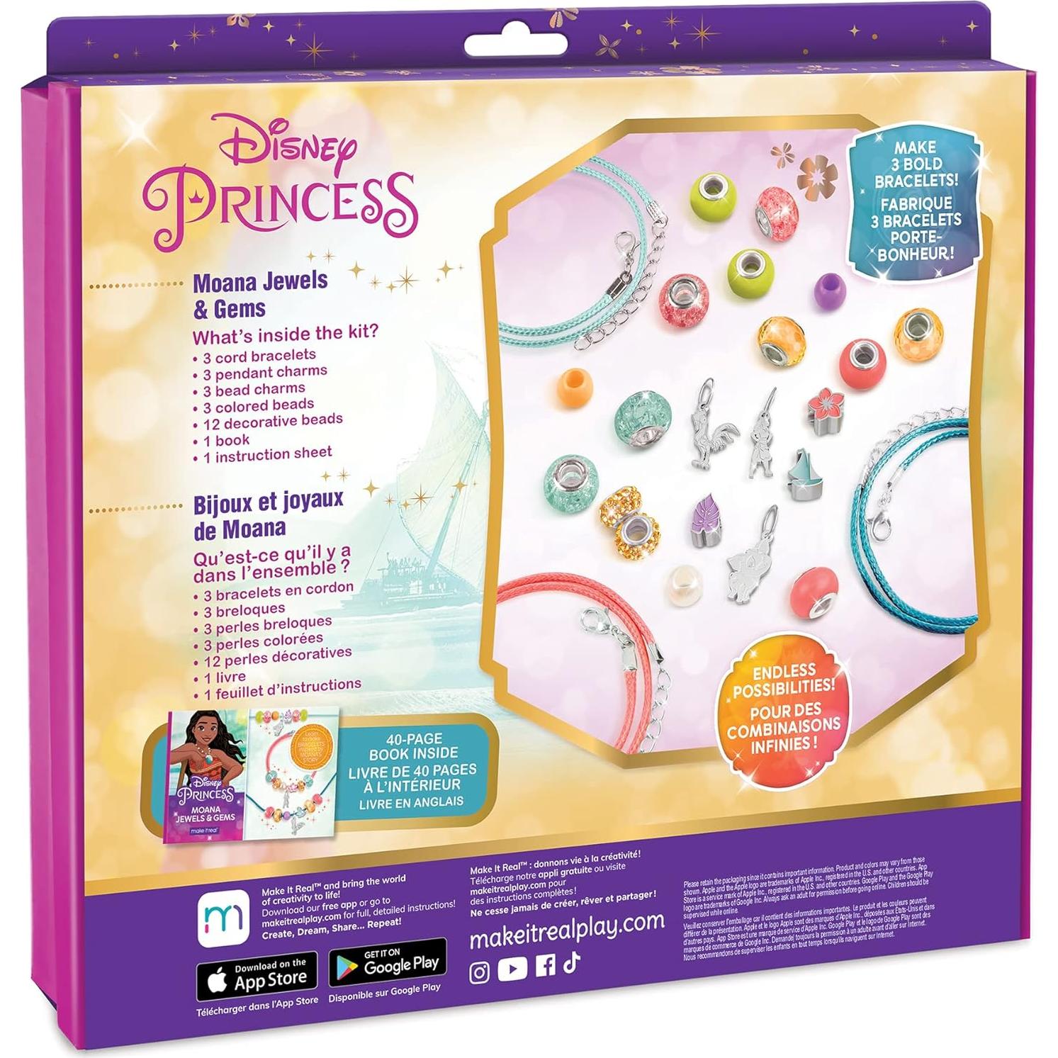 Kit de Joyería DIY Hazlo Real Moana - 26 Piezas para Niñas