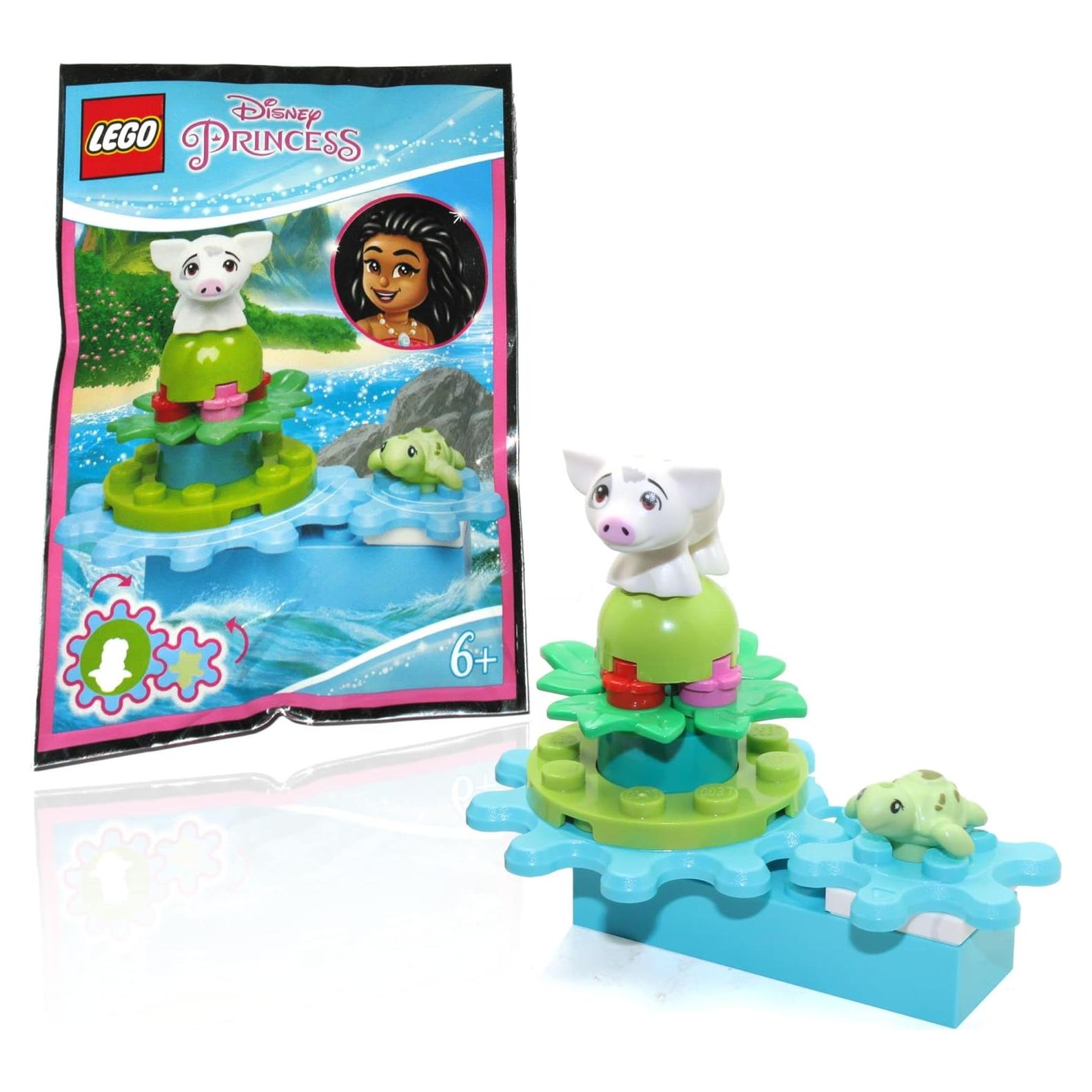 LEGO Minifigura Disney Moana Pua y Tortuga Bebé 2,5cm