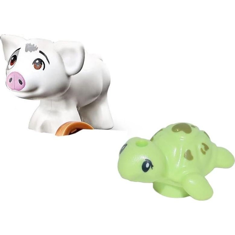 LEGO Minifigura Disney Moana Pua y Tortuga Bebé 2,5cm