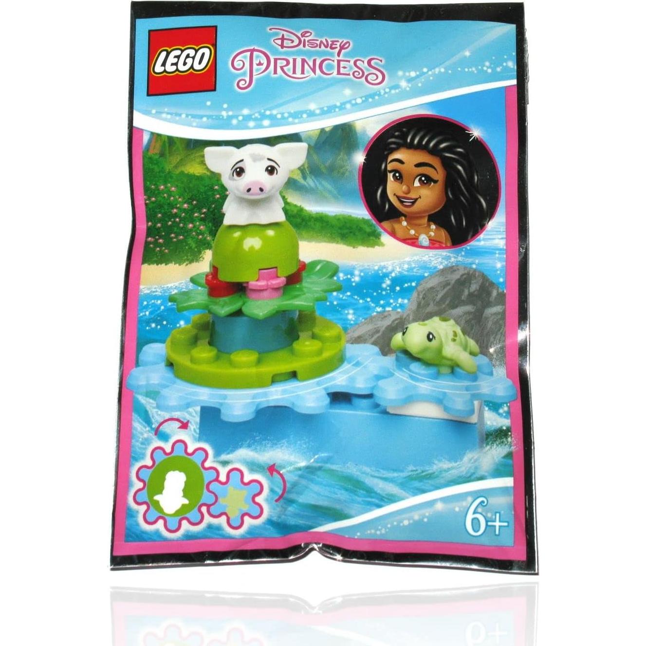 LEGO Minifigura Disney Moana Pua y Tortuga Bebé 2,5cm