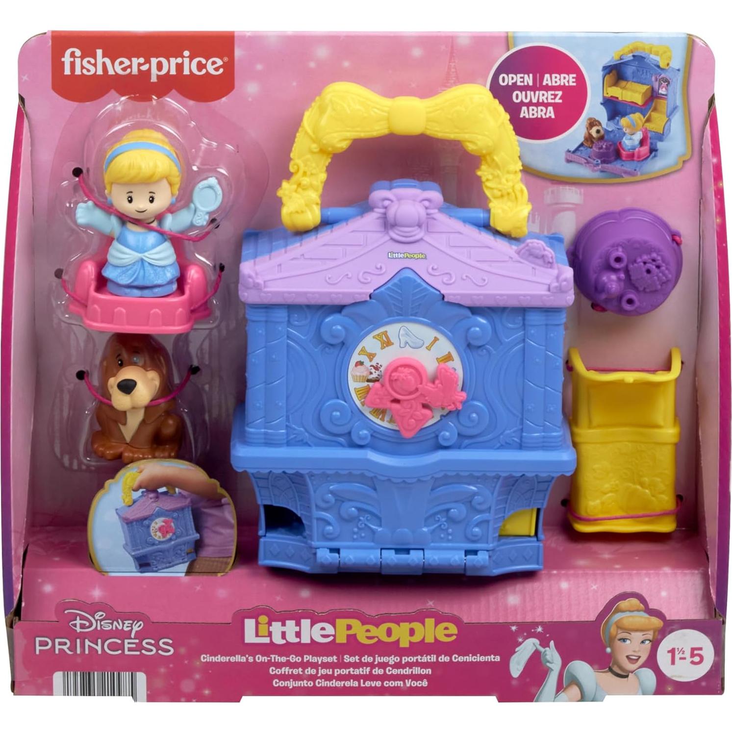 Juego Portátil Fisher-Price Little People Cenicienta 0,45 kg