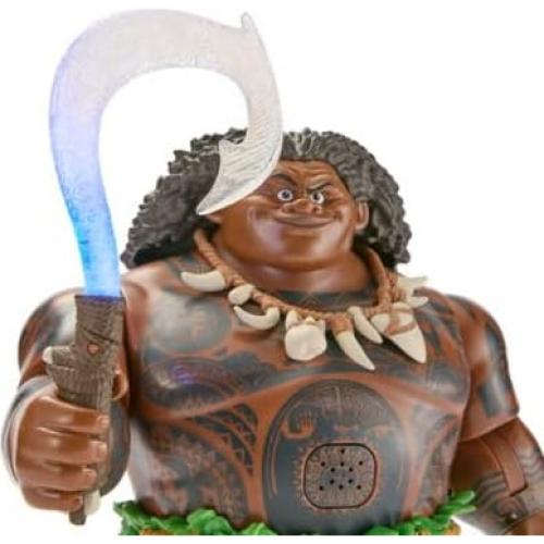 Figura de Acción Hablante Maui Disney 34cm con Gancho Iluminado