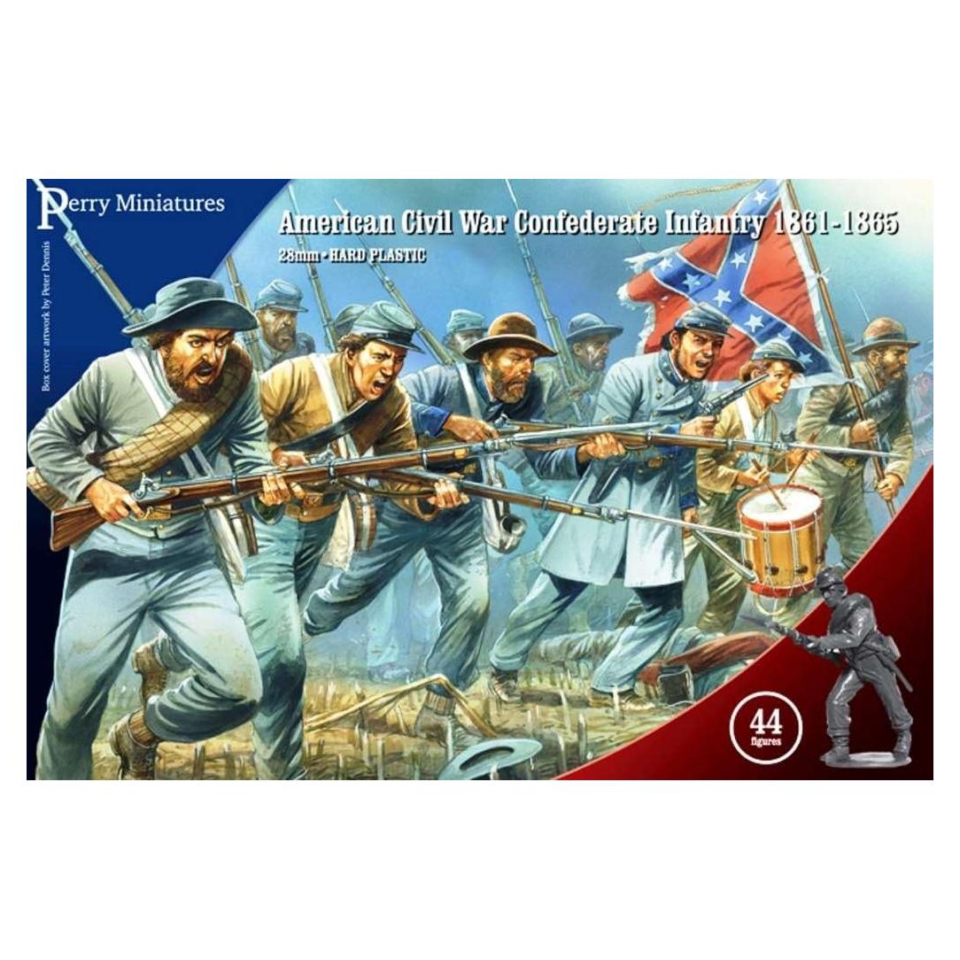 Kit de Soldados de Juguete 28mm Perry Miniatures CSA 44 Figuras