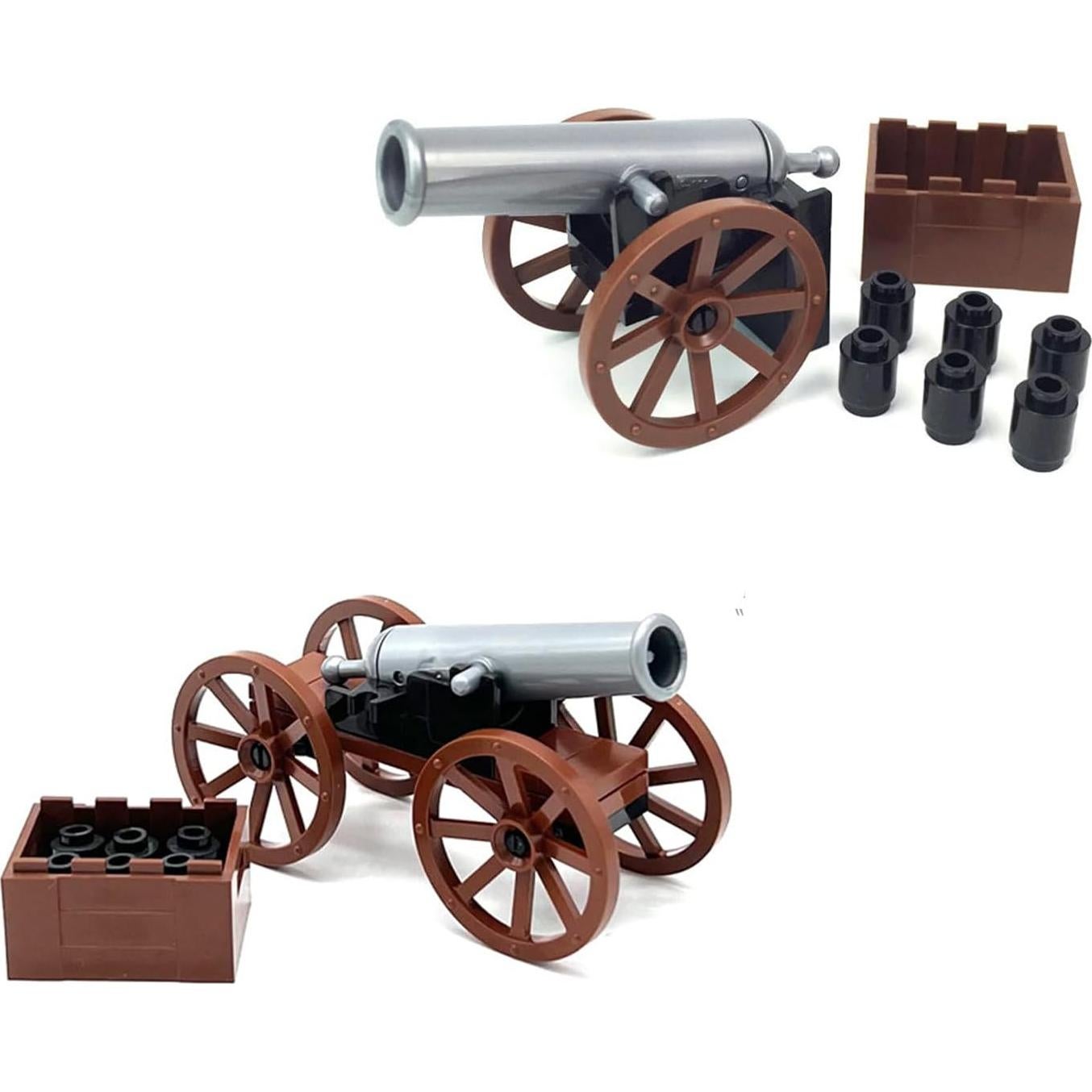 FOTN Revolutionary War Mini Soldiers, 24pc Set Red vs Blue Coats, Battle With 4-Canons